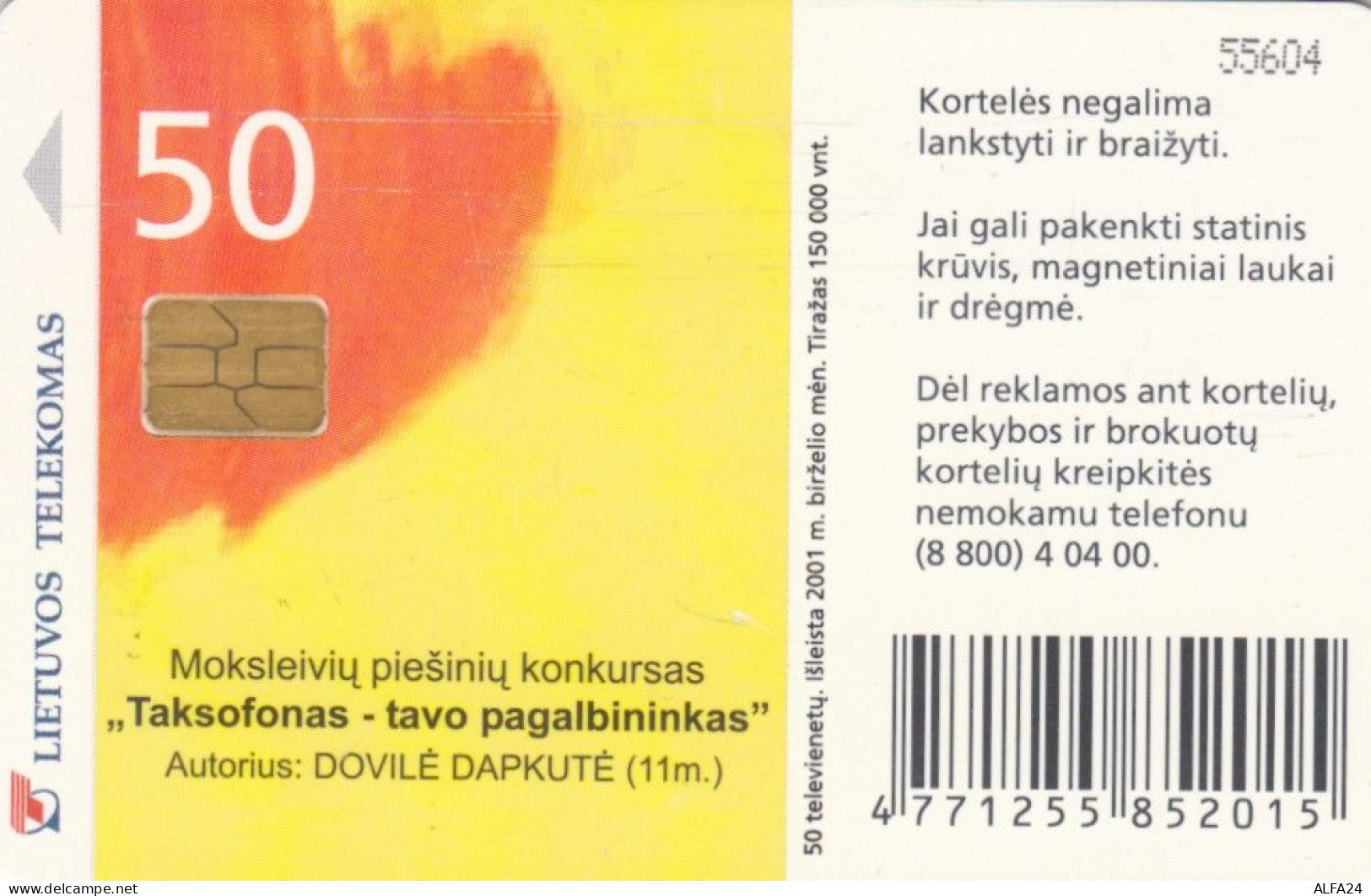 PHONE CARD LITUANIA (E43.43.3 - Litauen