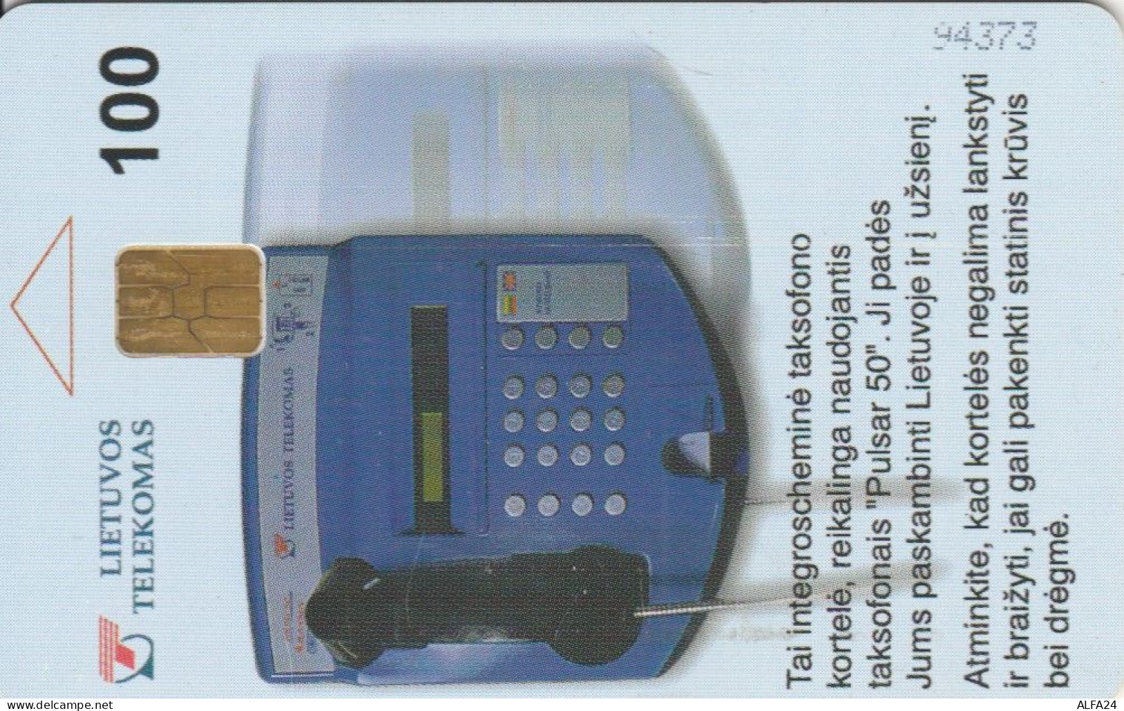 PHONE CARD LITUANIA (E43.41.6 - Litauen