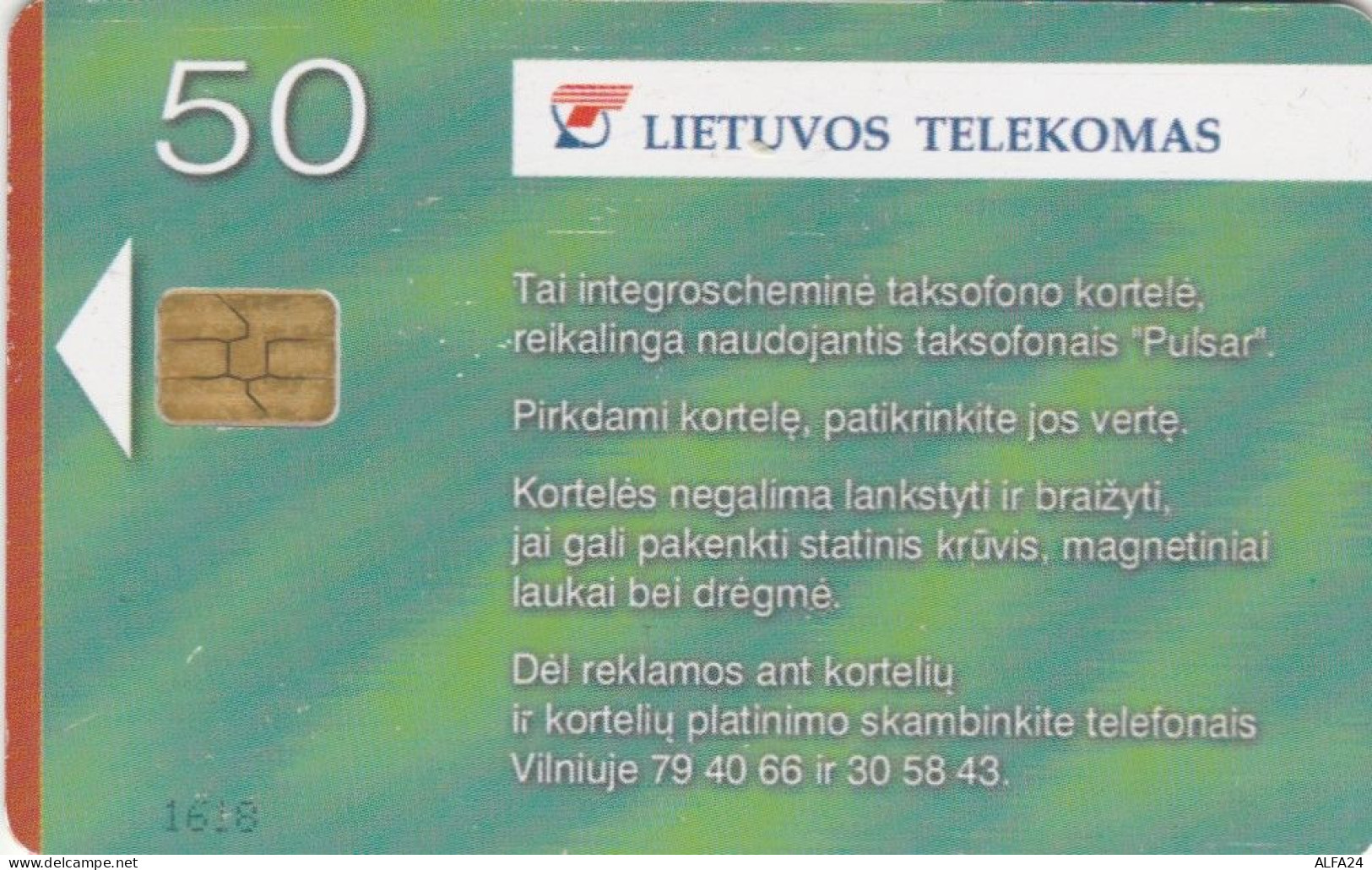 PHONE CARD LITUANIA (E43.40.7 - Litauen