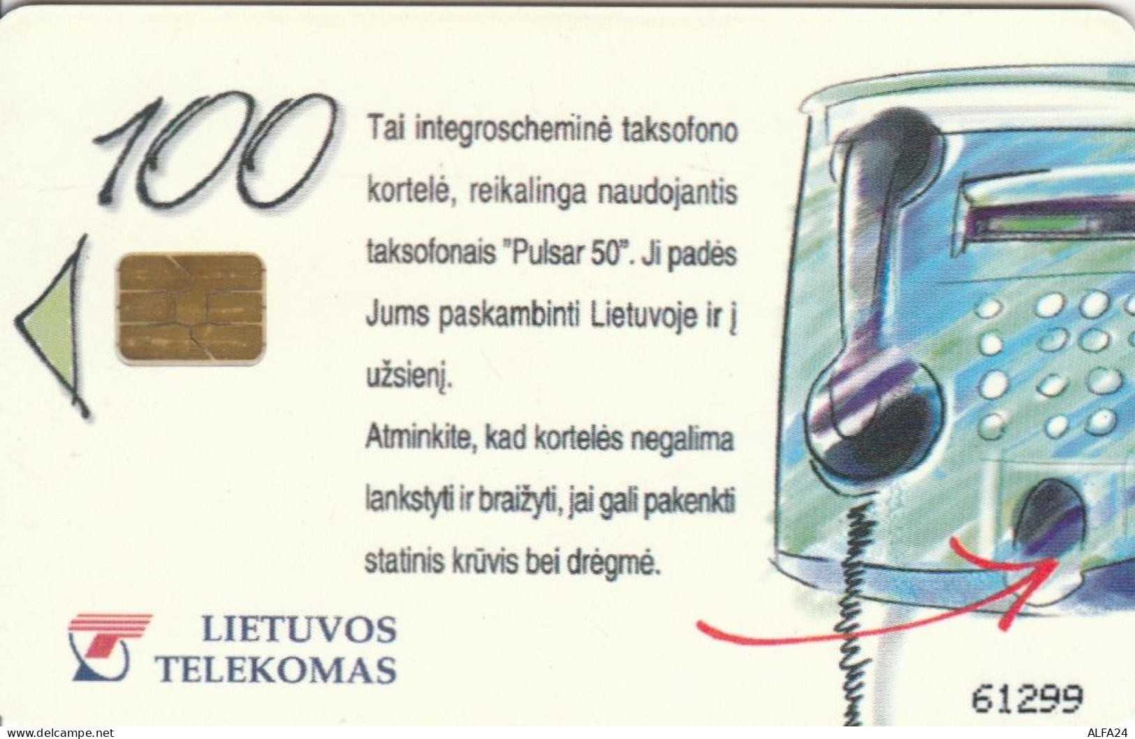 PHONE CARD LITUANIA (E43.36.5 - Litouwen