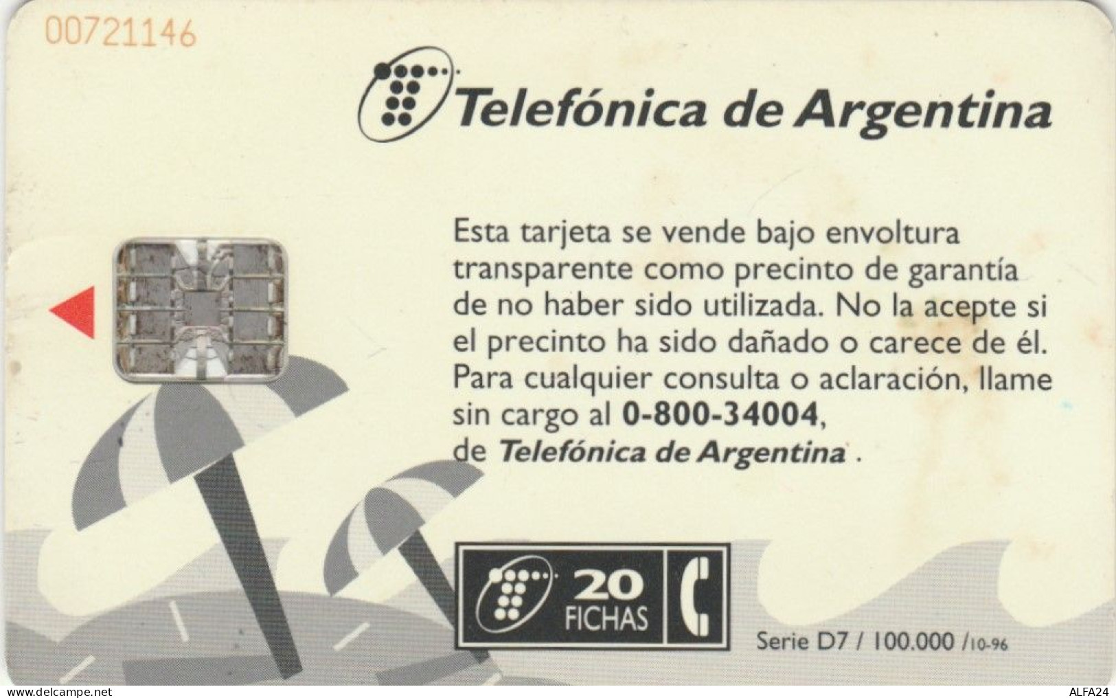 PHONE CARD ARGENTINA (E53.6.7 - Argentine