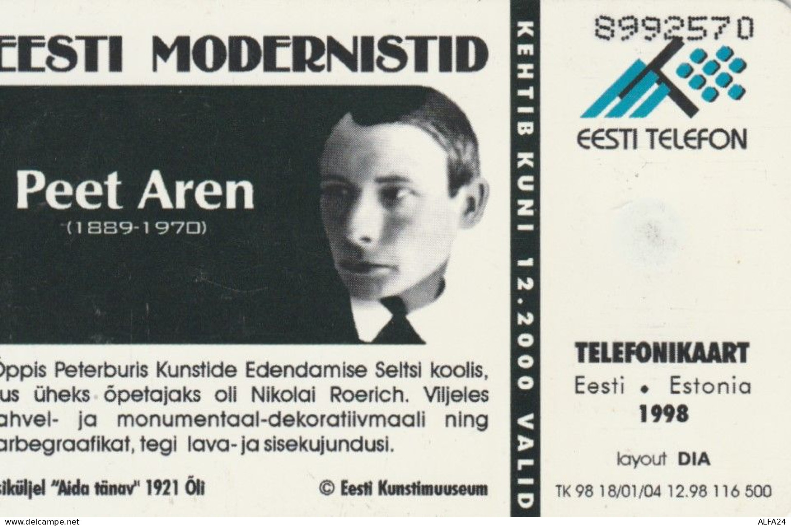 PHONE CARD ESTONIA (E51.30.5 - Estonia