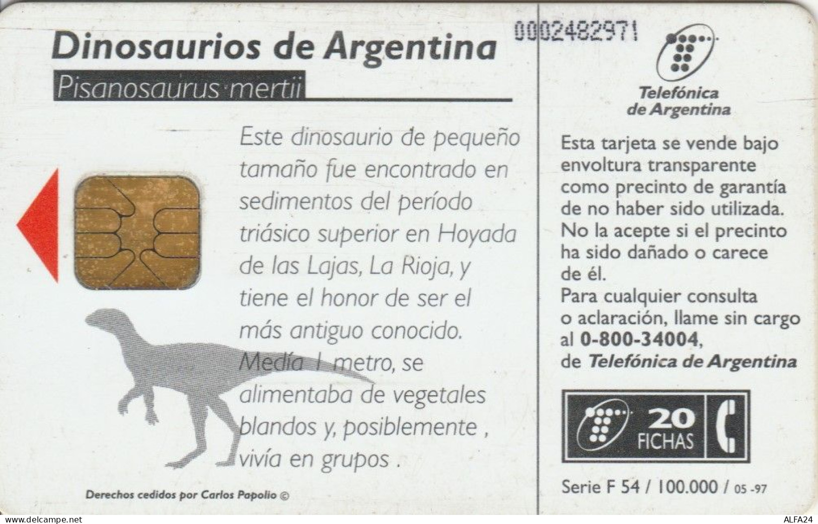 PHONE CARD ARGENTINA (E51.28.7 - Argentinien