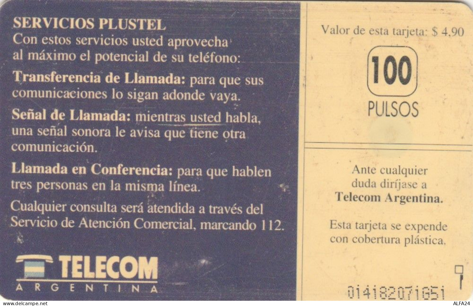 PHONE CARD ARGENTINA (E51.28.2 - Argentinien