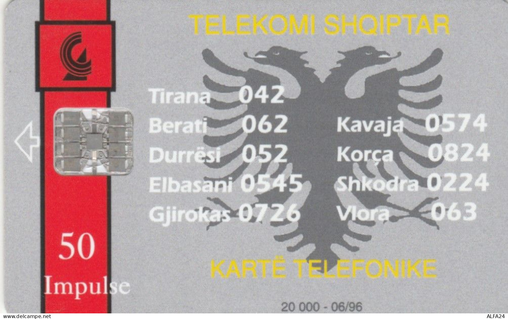 PHONE CARD ALBANIA (E51.22.5 - Albanië