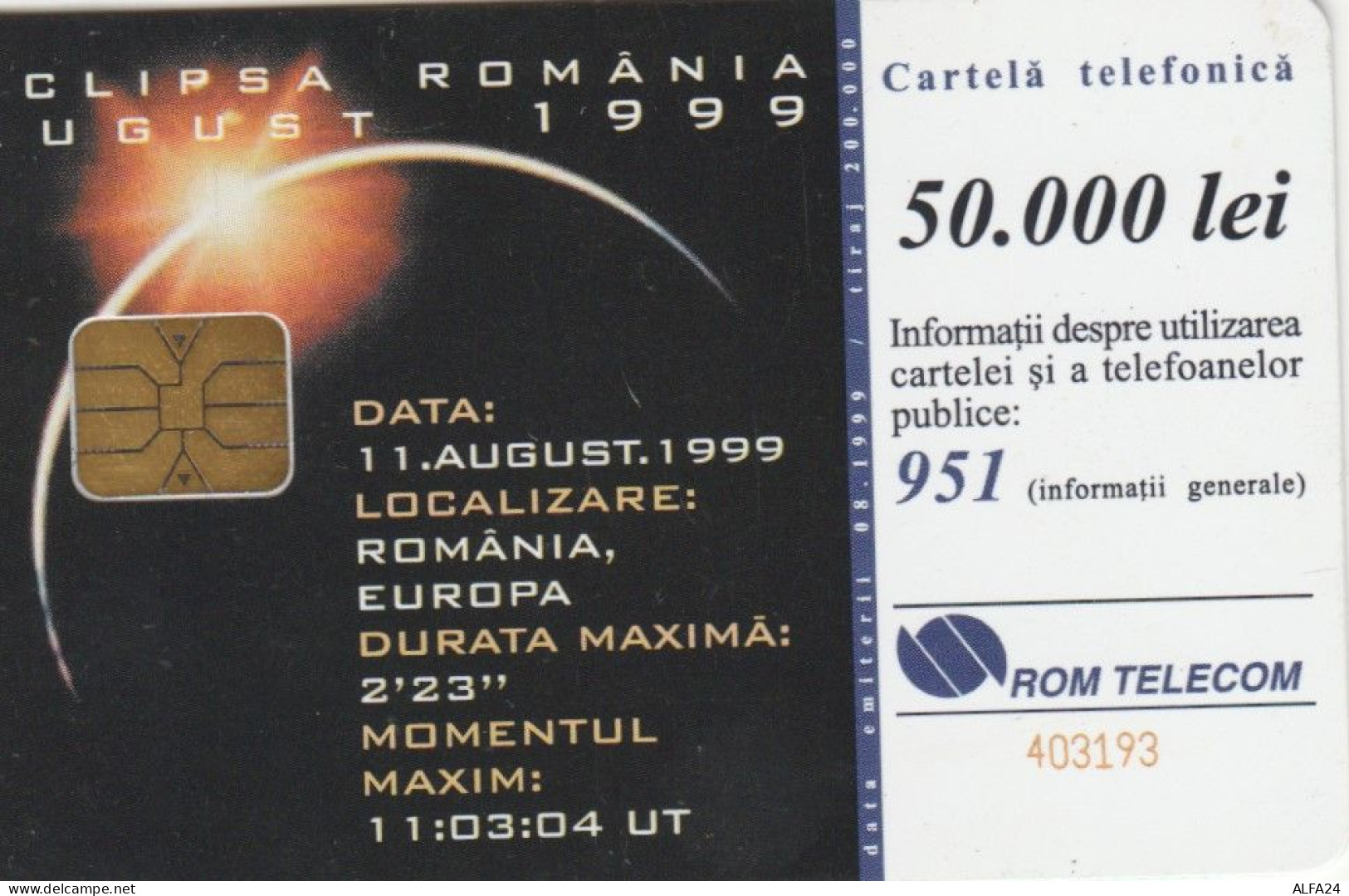 PHONE CARD ROMANIA (E51.18.7 - Roumanie