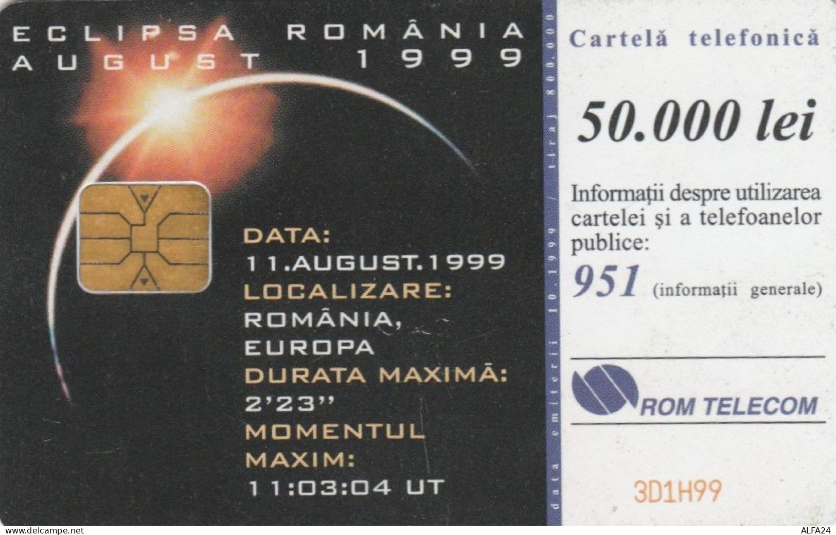 PHONE CARD ROMANIA (E51.11.1 - Rumania