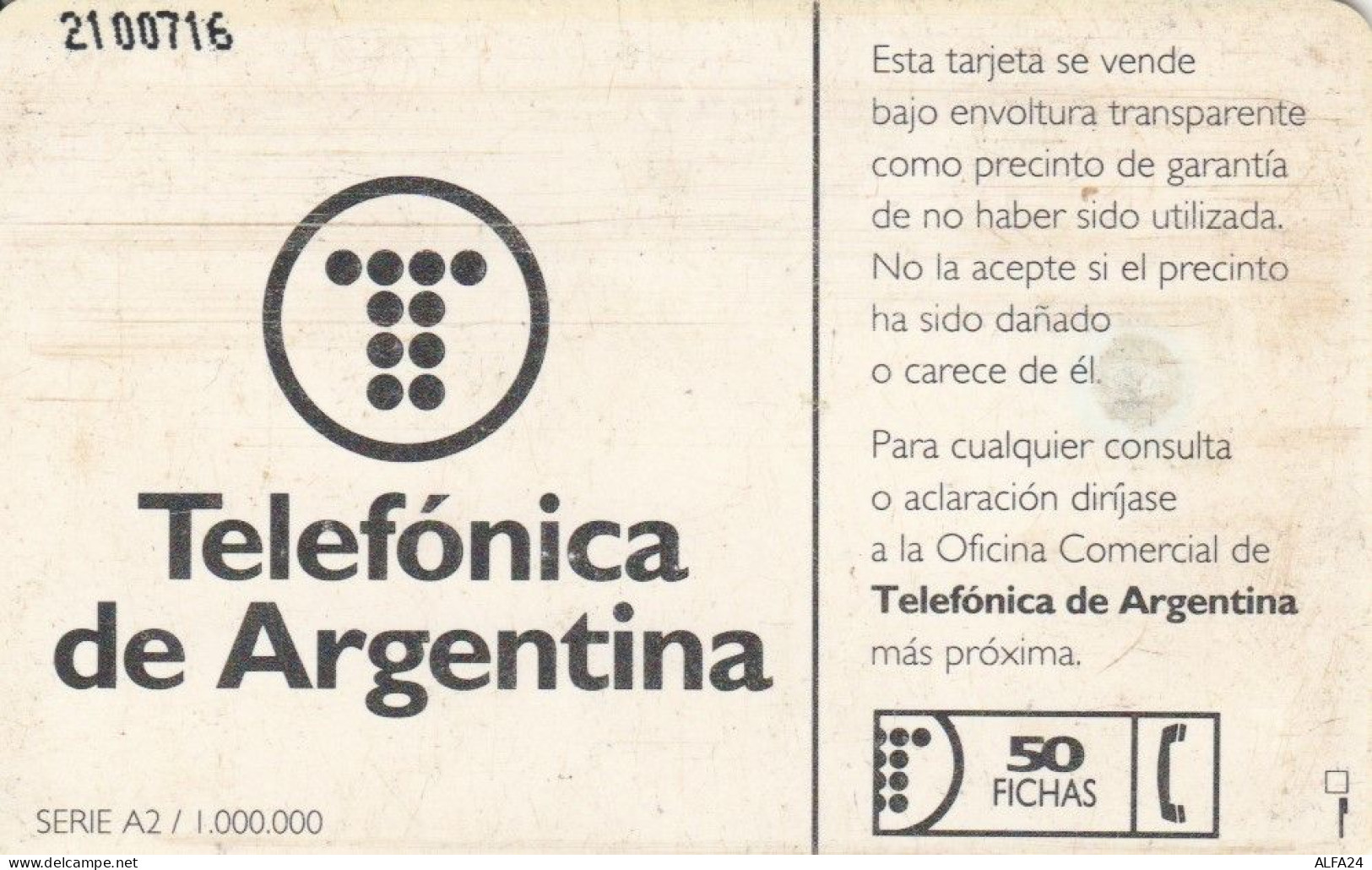 PHONE CARD ARGENTINA (E51.10.2 - Argentine