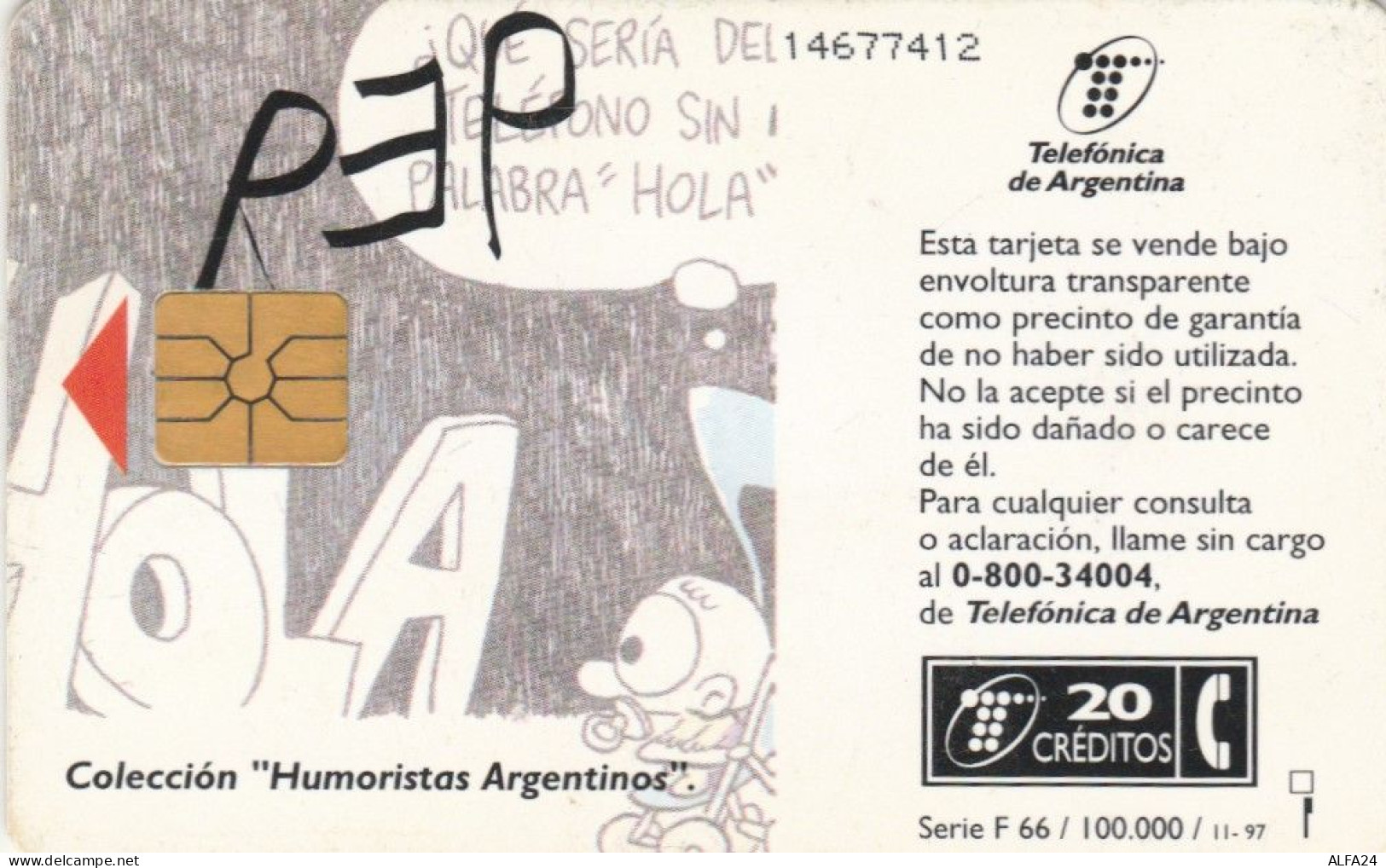PHONE CARD ARGENTINA (E51.9.7 - Argentina