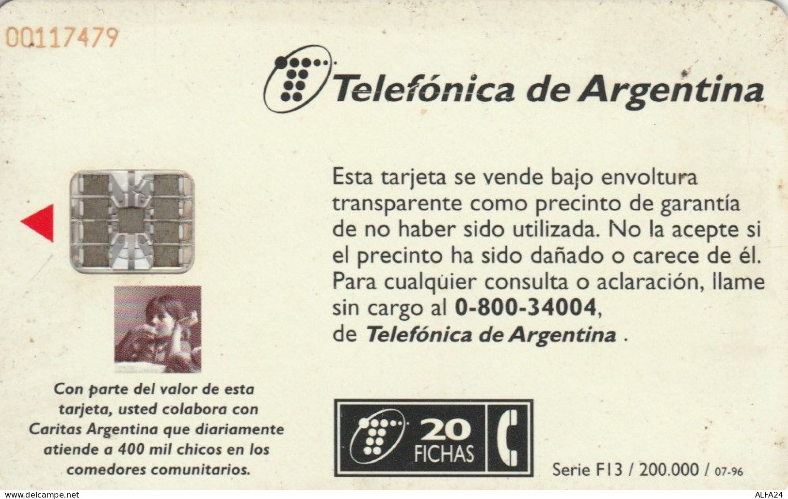 PHONE CARD ARGENTINA (E51.9.6 - Argentinië