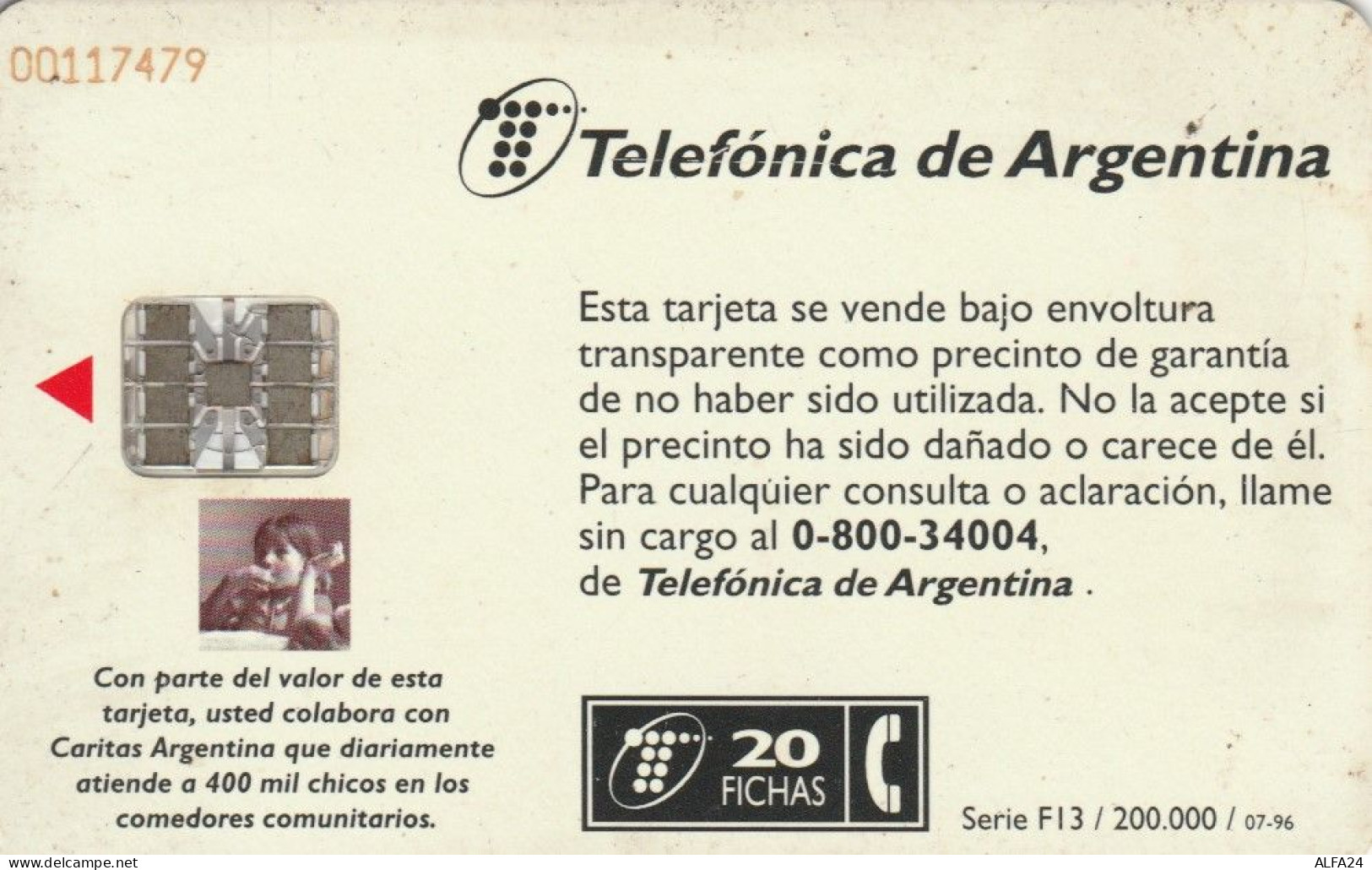 PHONE CARD ARGENTINA (E51.9.6 - Argentine
