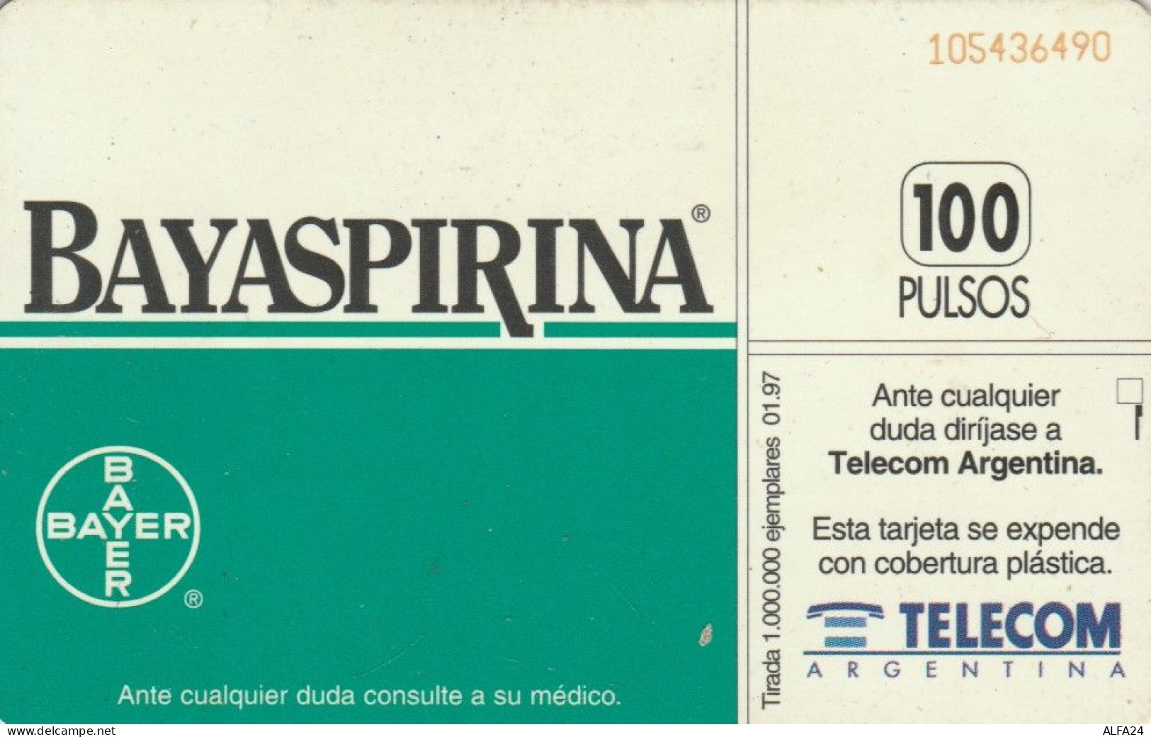 PHONE CARD ARGENTINA (E51.9.4 - Argentinië