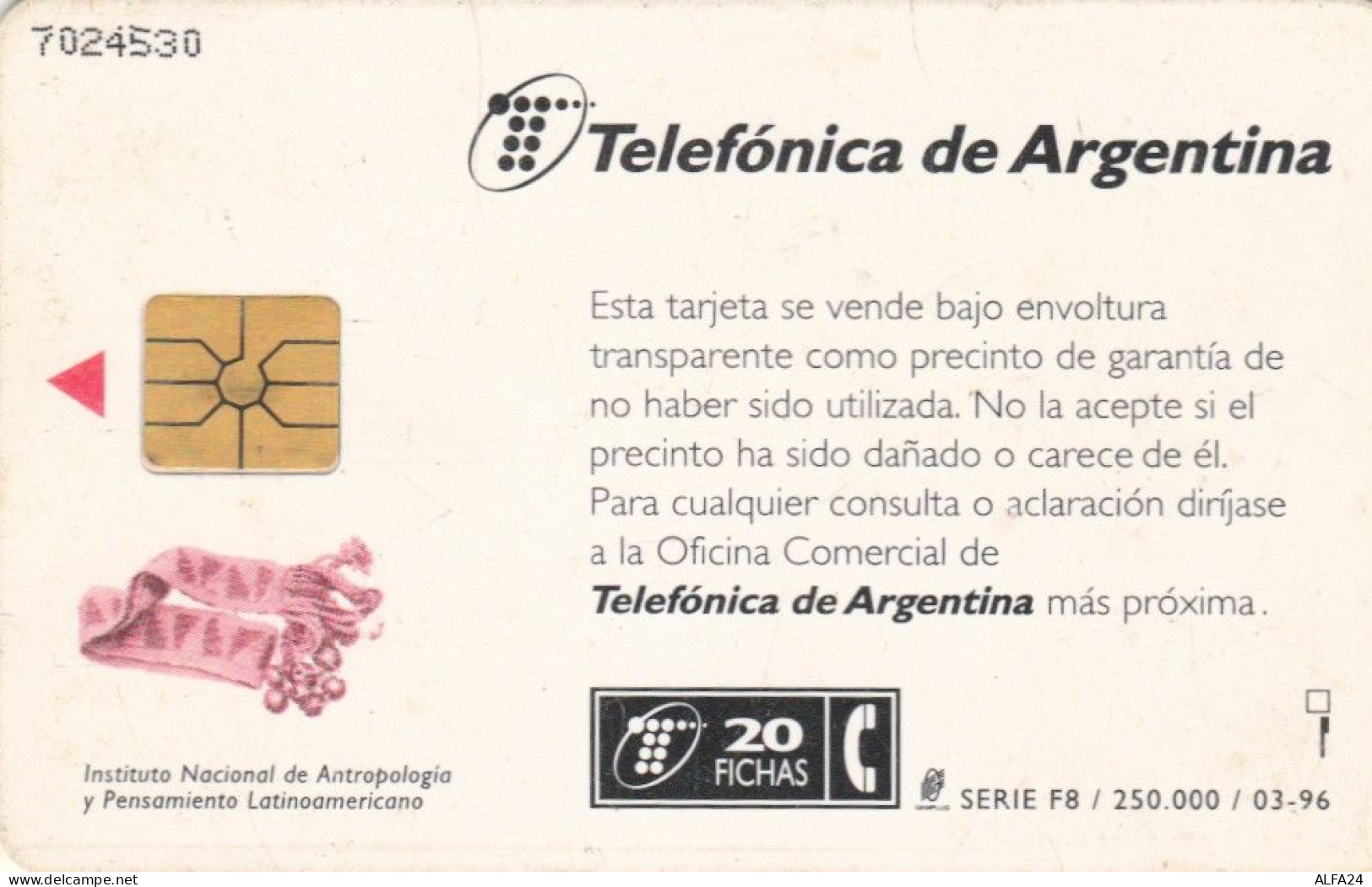 PHONE CARD ARGENTINA (E51.9.3 - Argentinië