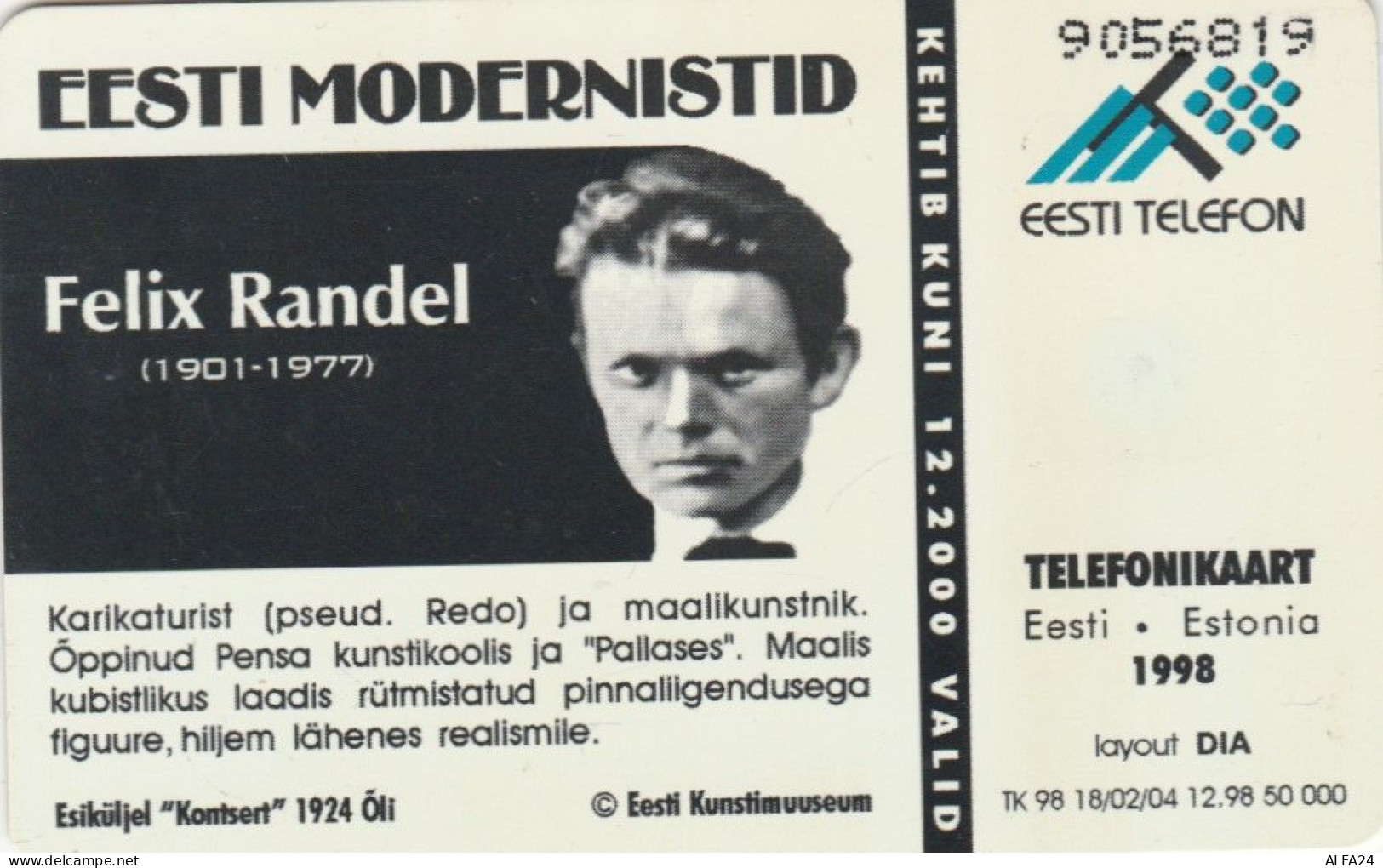 PHONE CARD ESTONIA (E50.4.4 - Estland