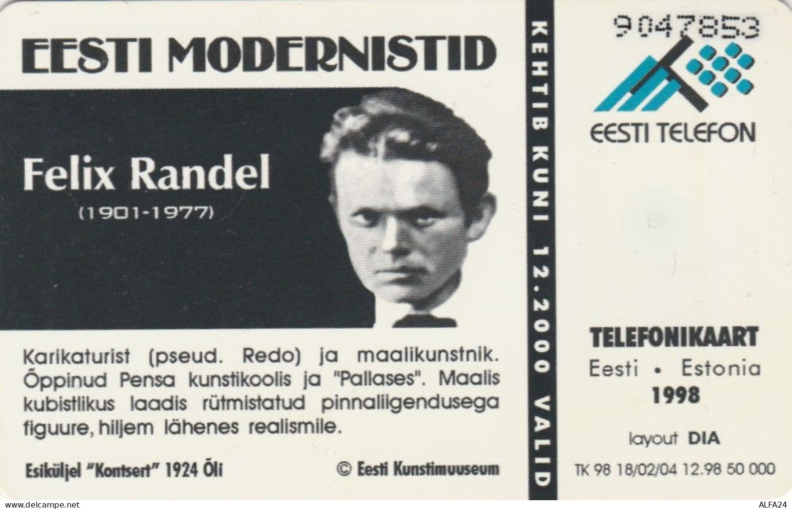 PHONE CARD ESTONIA (E50.7.2 - Estonia