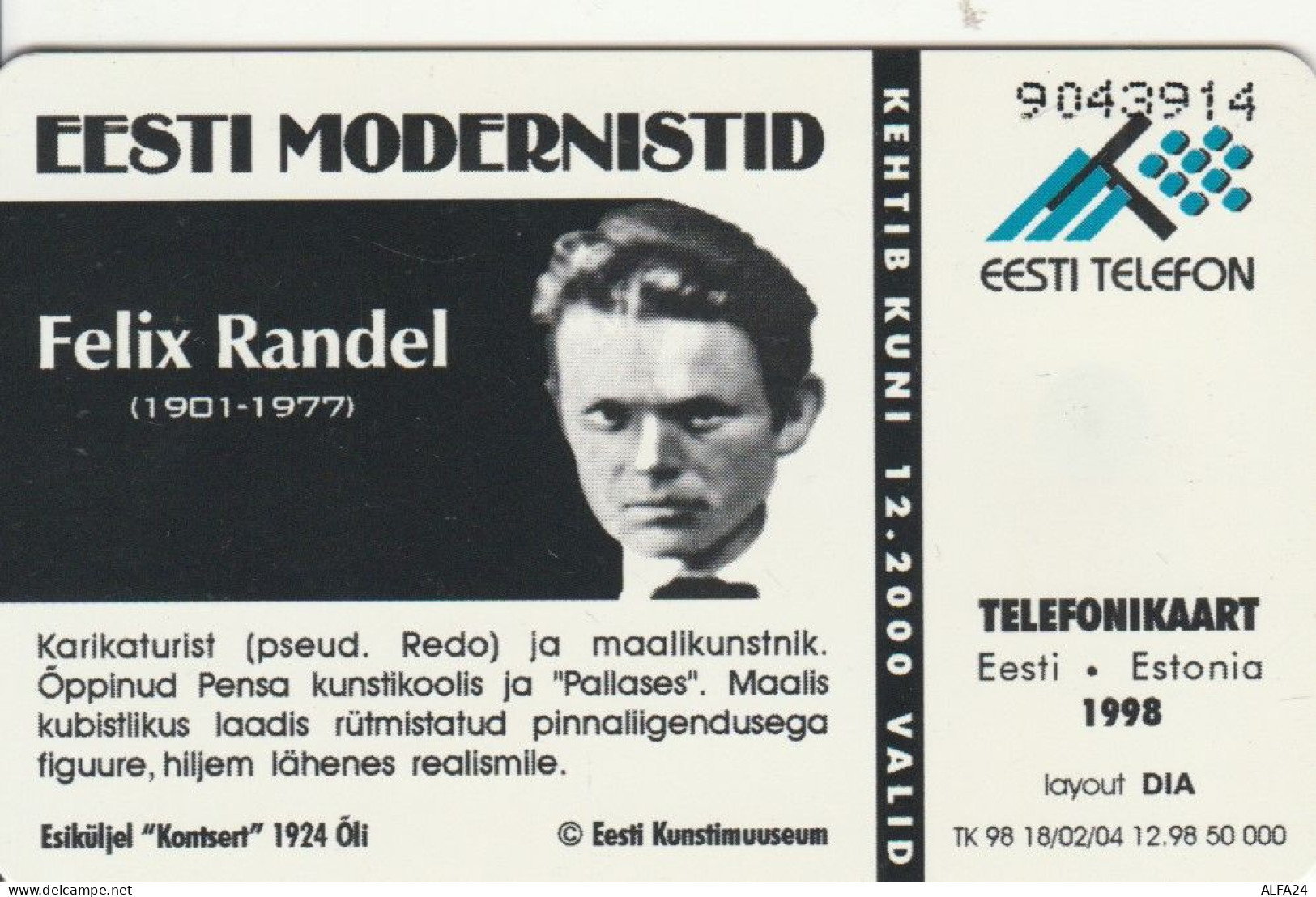 PHONE CARD ESTONIA (E50.3.3 - Estonia