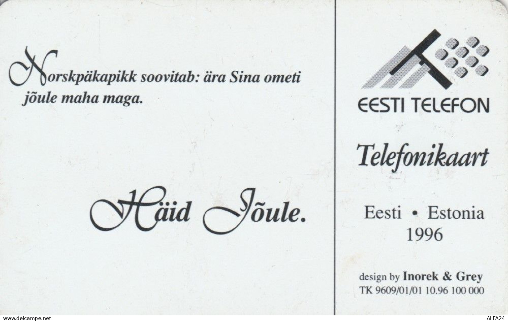 PHONE CARD ESTONIA (E50.2.6 - Estonia