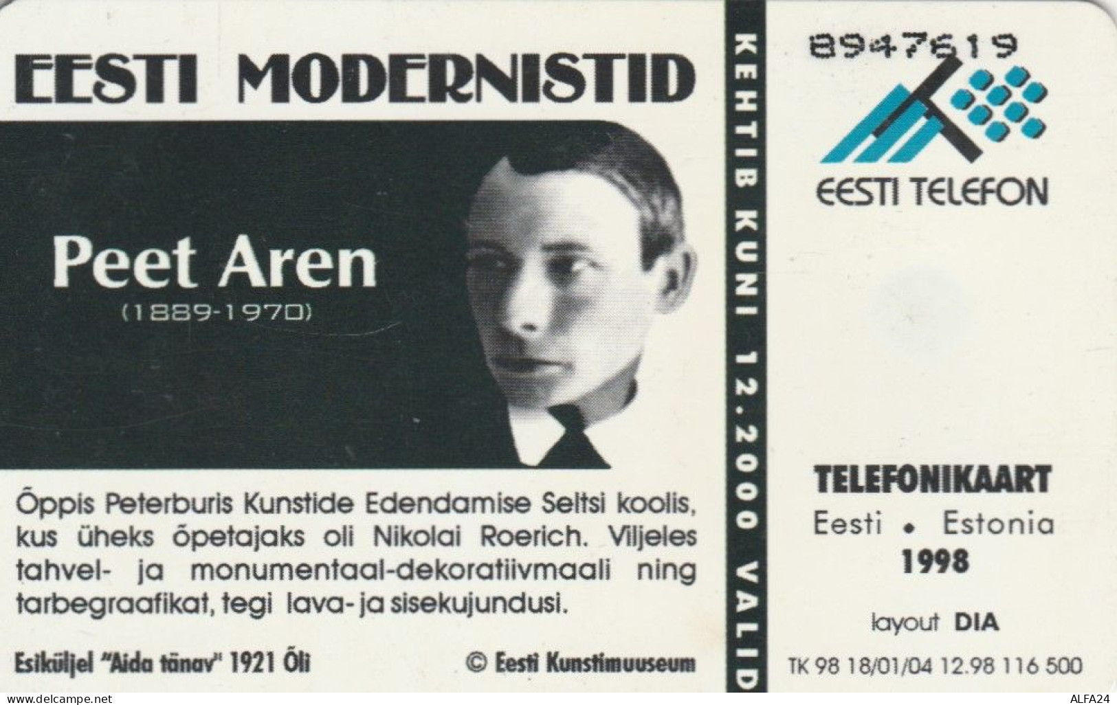 PHONE CARD ESTONIA (E50.1.5 - Estland