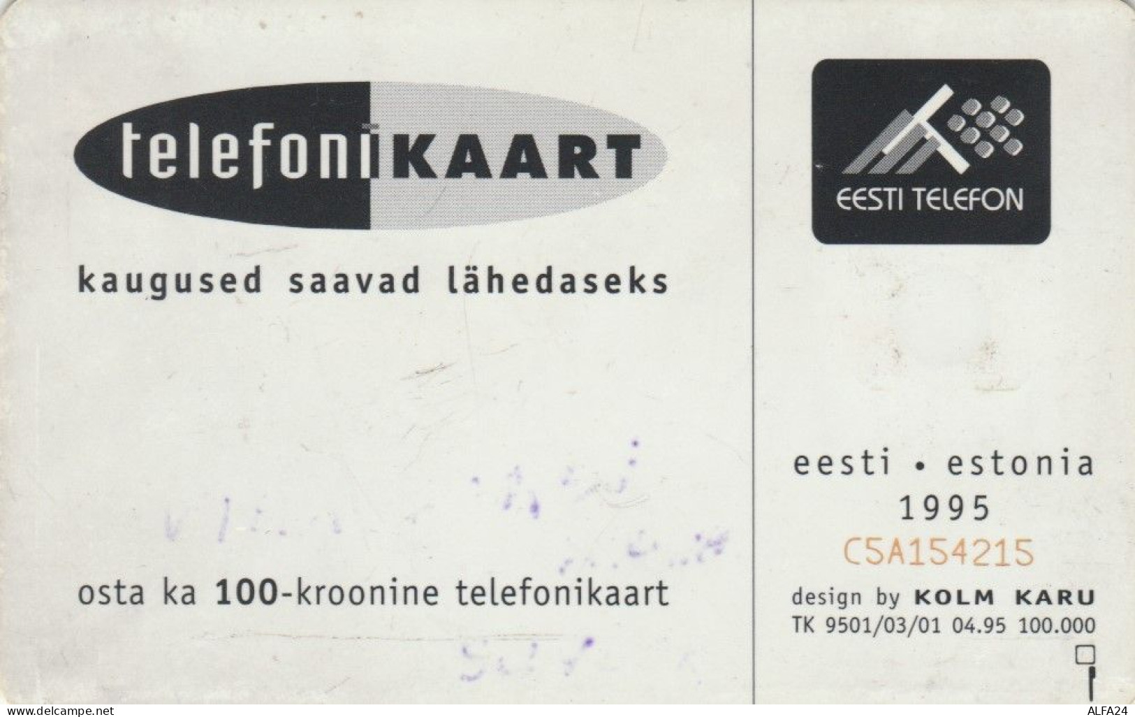 PHONE CARD ESTONIA (E50.2.1 - Estonia