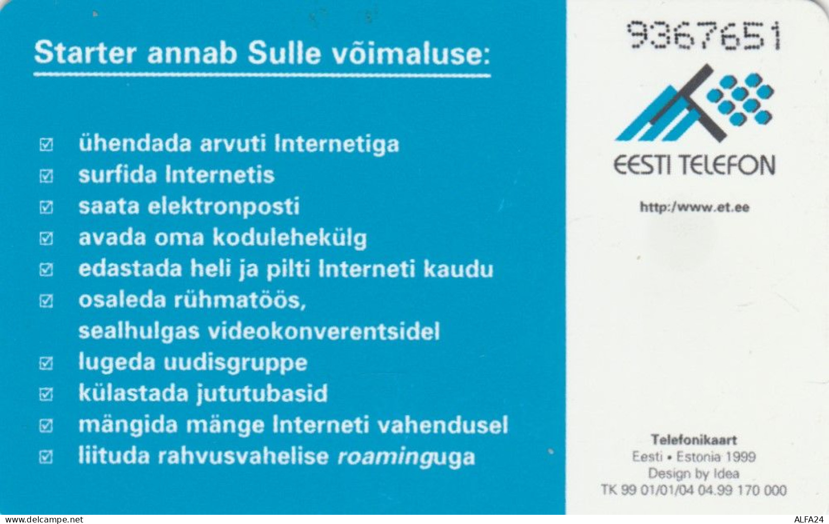 PHONE CARD ESTONIA (E50.1.7 - Estonie