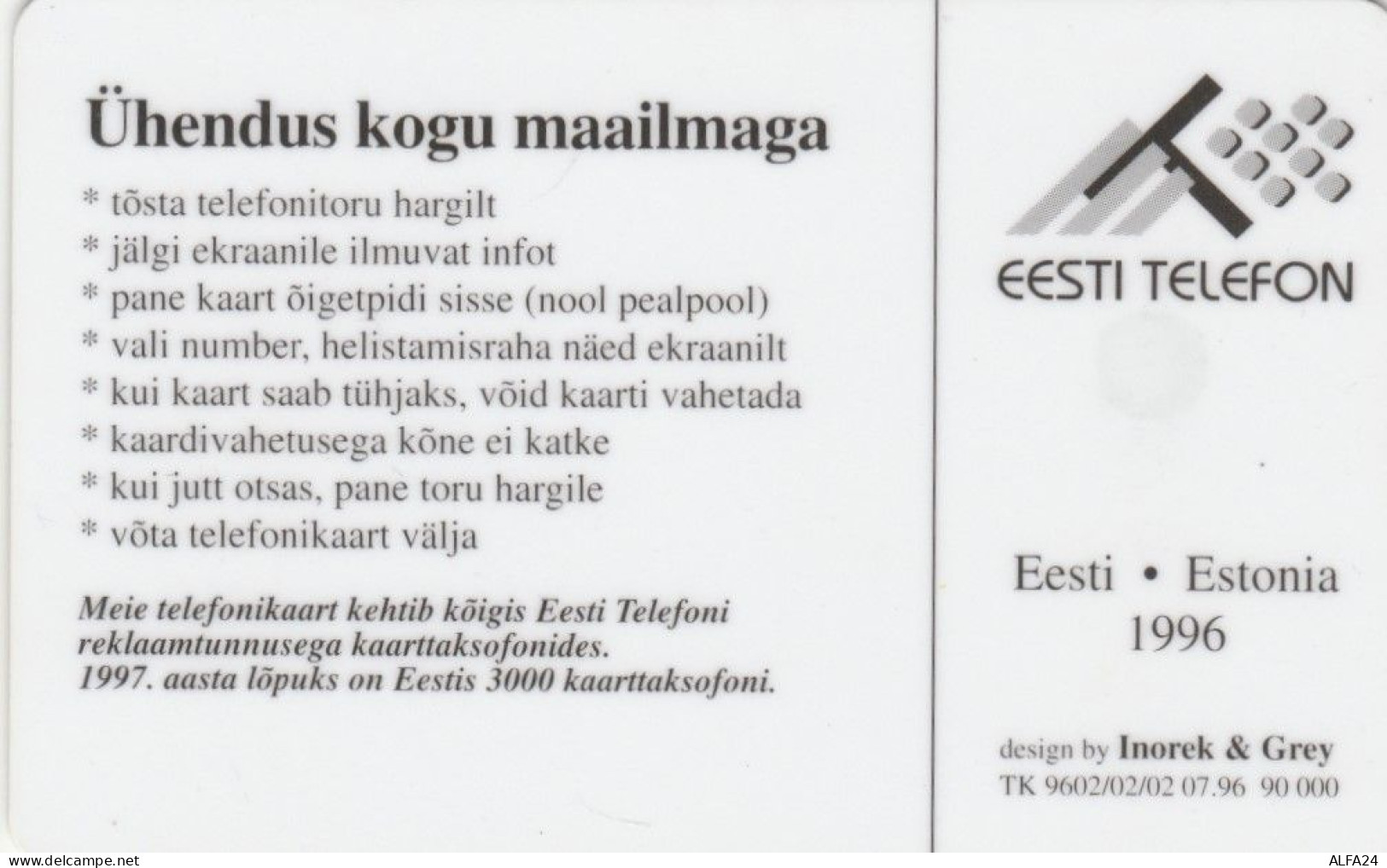 PHONE CARD ESTONIA (E50.1.4 - Estonie