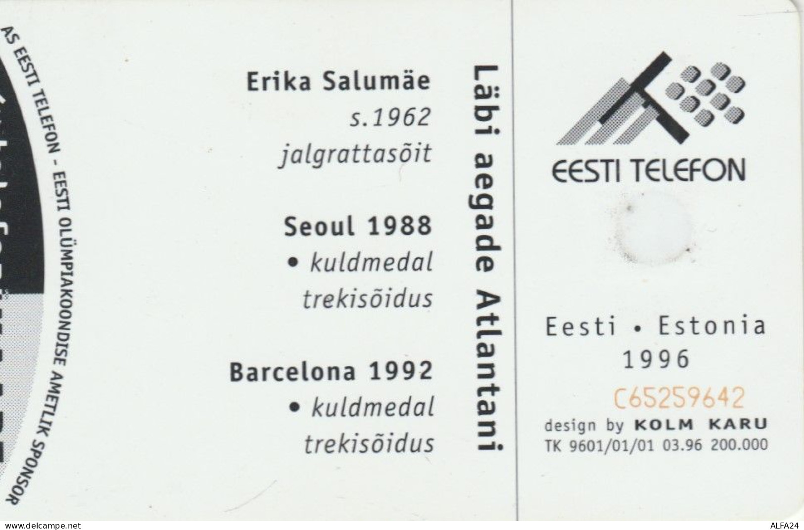 PHONE CARD ESTONIA (E50.1.3 - Estonia