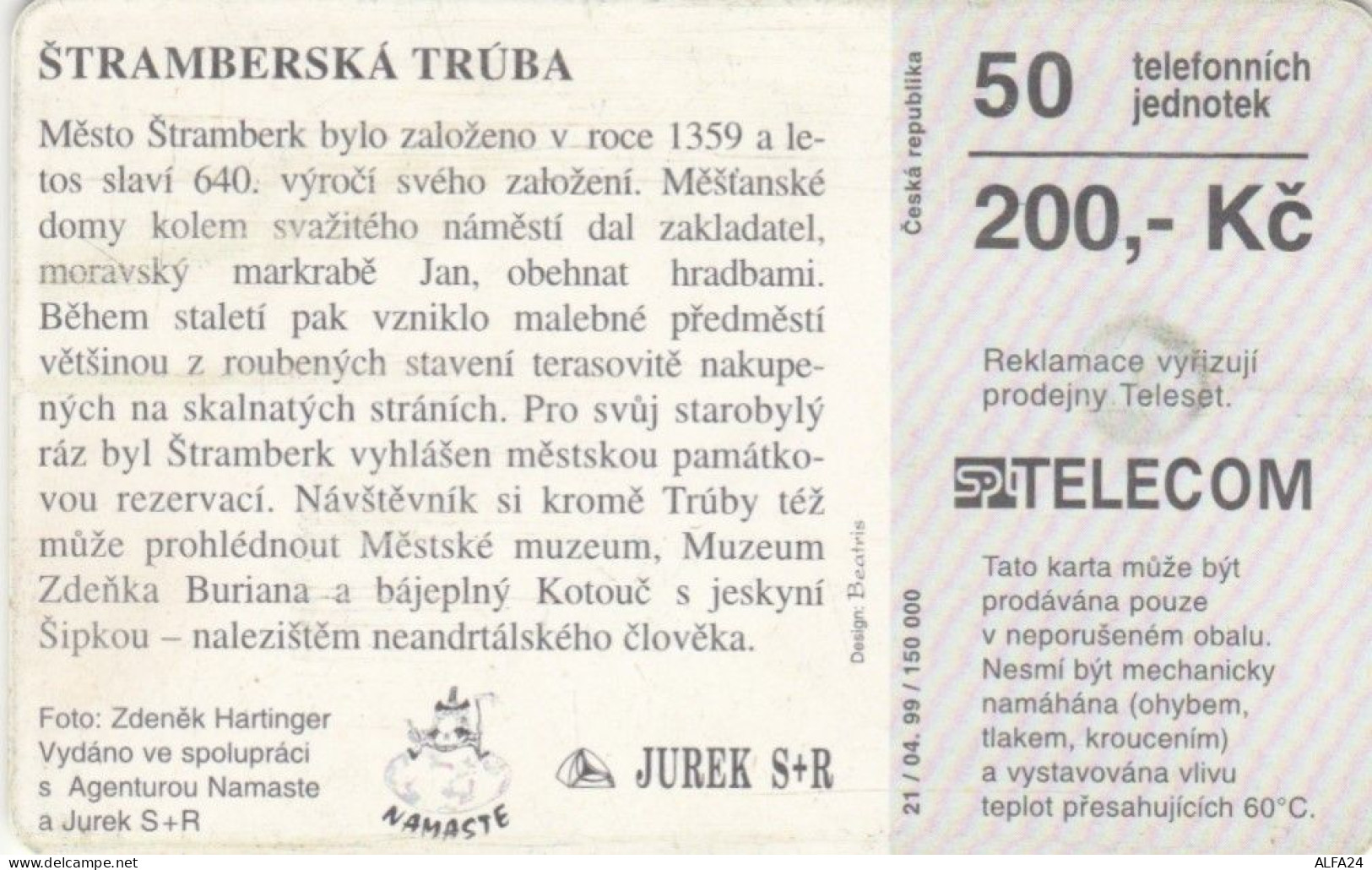 PHONE CARD REPUBBLICA CECA (J.47.8 - Tsjechië