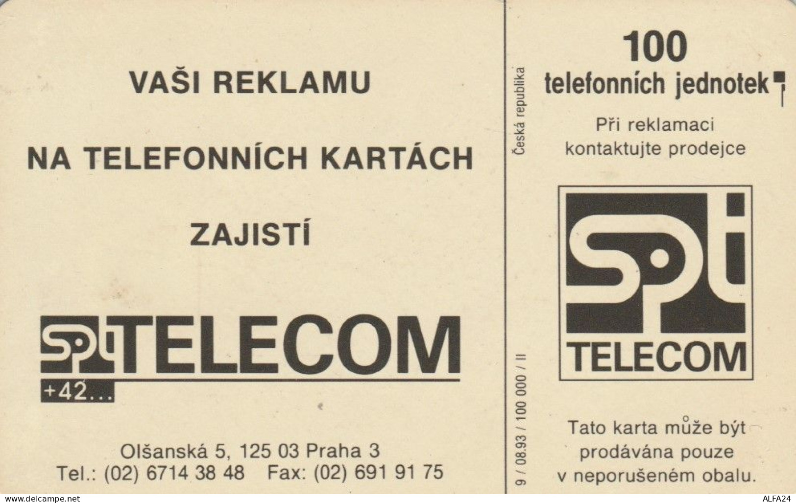 PHONE CARD REPUBBLICA CECA (J.41.1 - Tsjechië