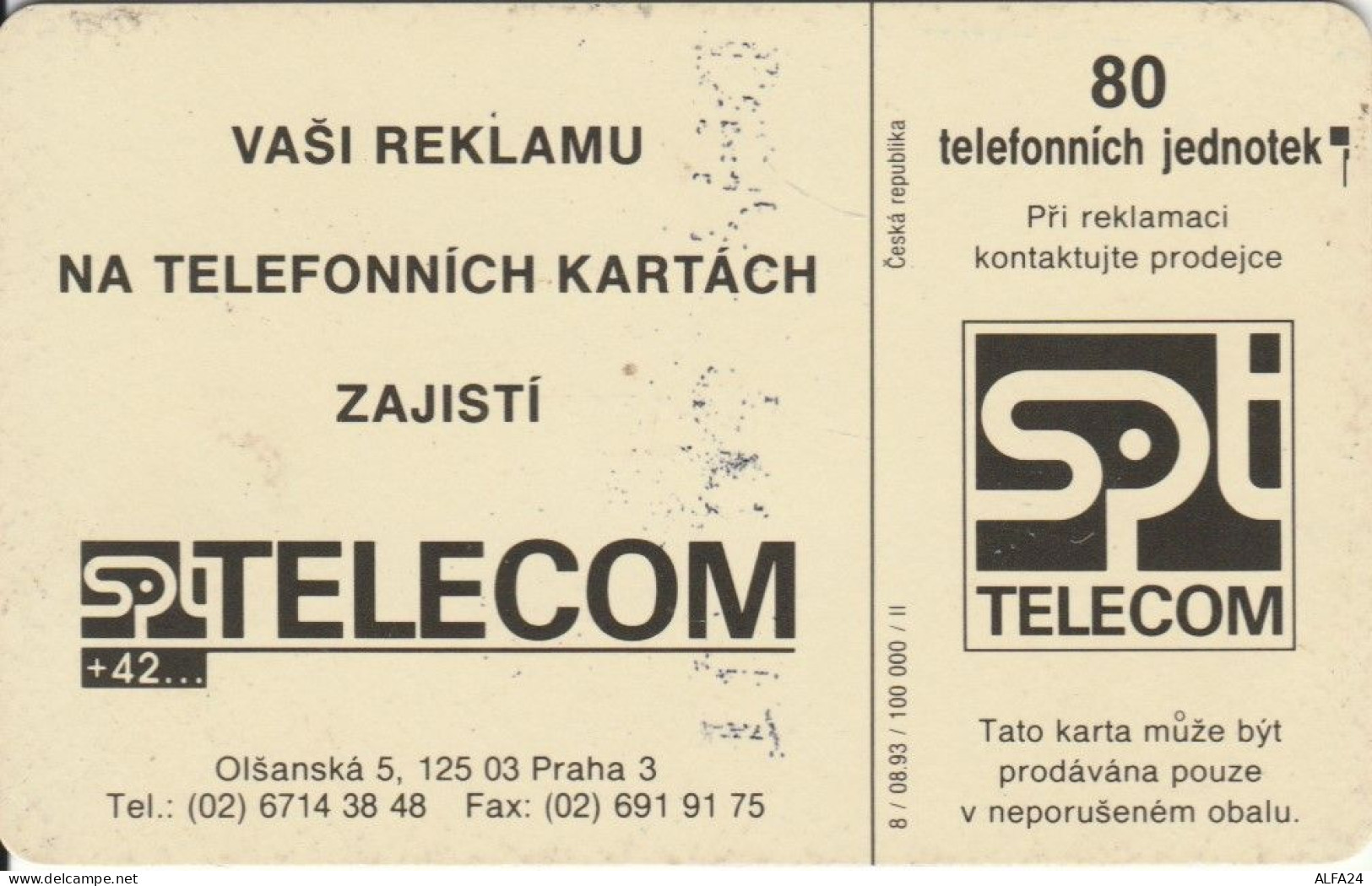 PHONE CARD REPUBBLICA CECA (J.36.1 - Czech Republic