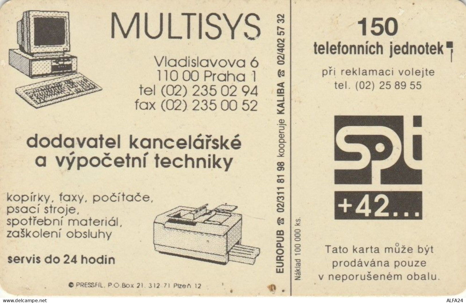 PHONE CARD REPUBBLICA CECA (J.30.5 - Tschechische Rep.