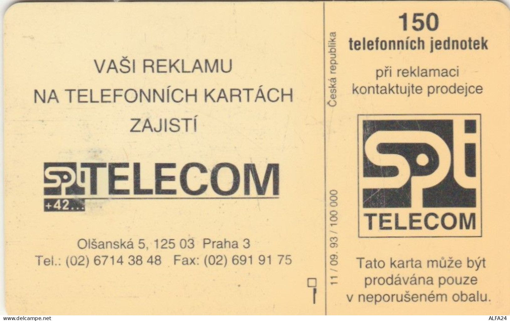 PHONE CARD REPUBBLICA CECA (J.33.7 - Tsjechië