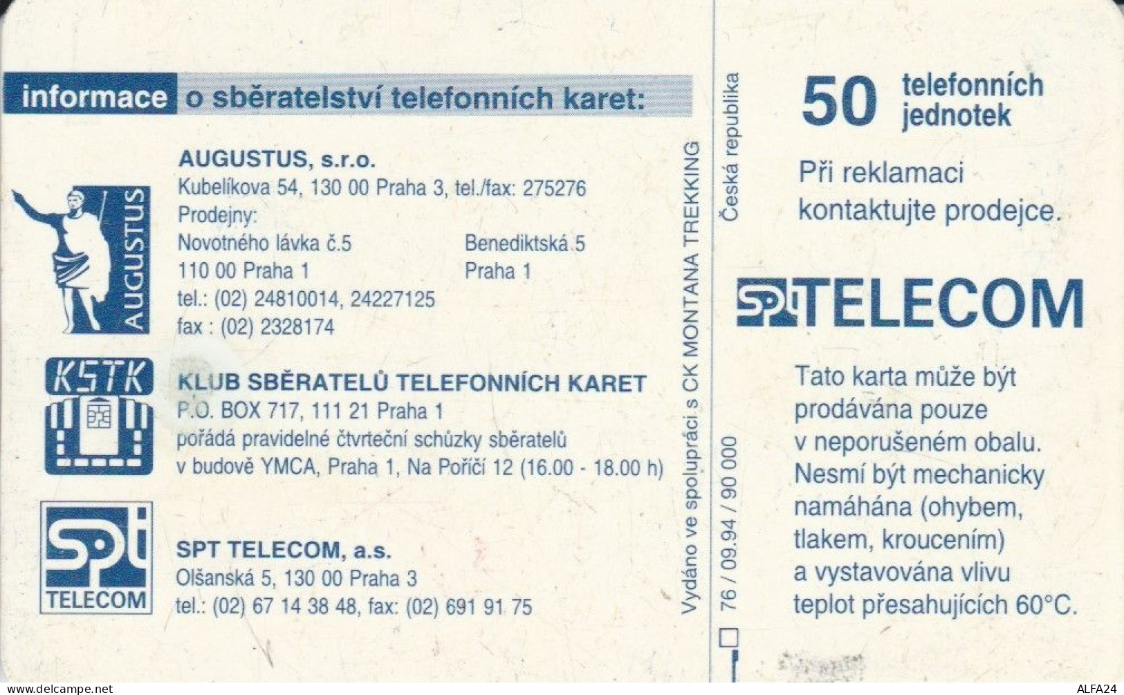 PHONE CARD REPUBBLICA CECA (J.26.2 - Tschechische Rep.