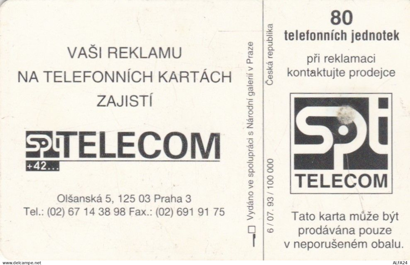 PHONE CARD REPUBBLICA CECA (J.26.1 - Czech Republic