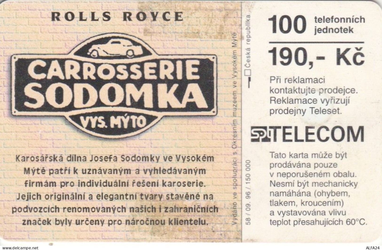 PHONE CARD REPUBBLICA CECA (J.23.7 - Czech Republic