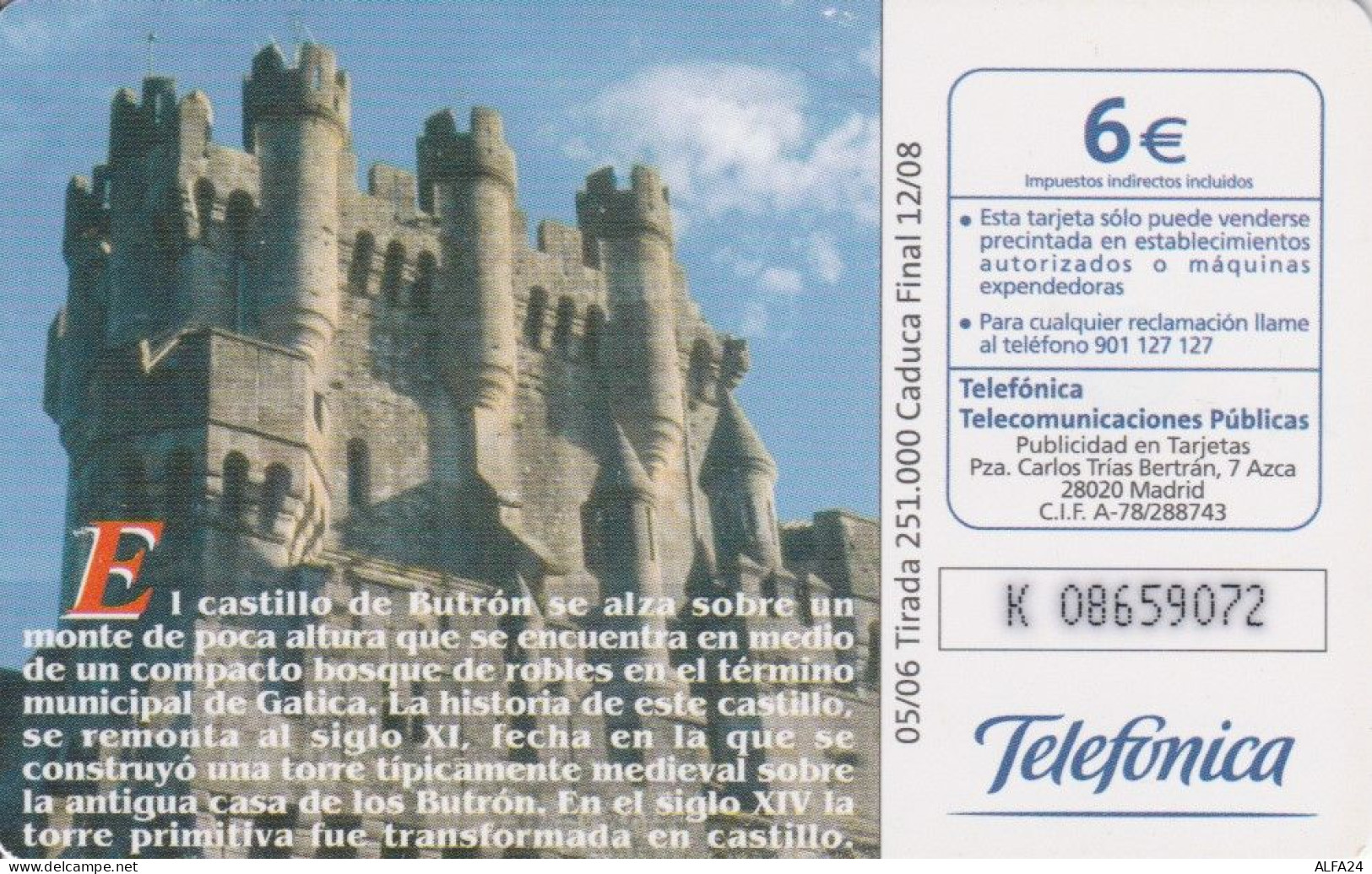 PHONE CARD SPAGNA (J.24.3 - Conmemorativas Y Publicitarias