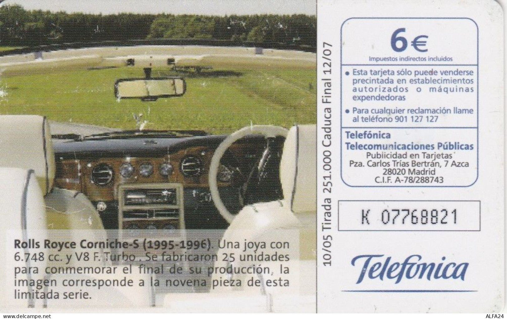 PHONE CARD SPAGNA (J.21.8 - Commémoratives Publicitaires