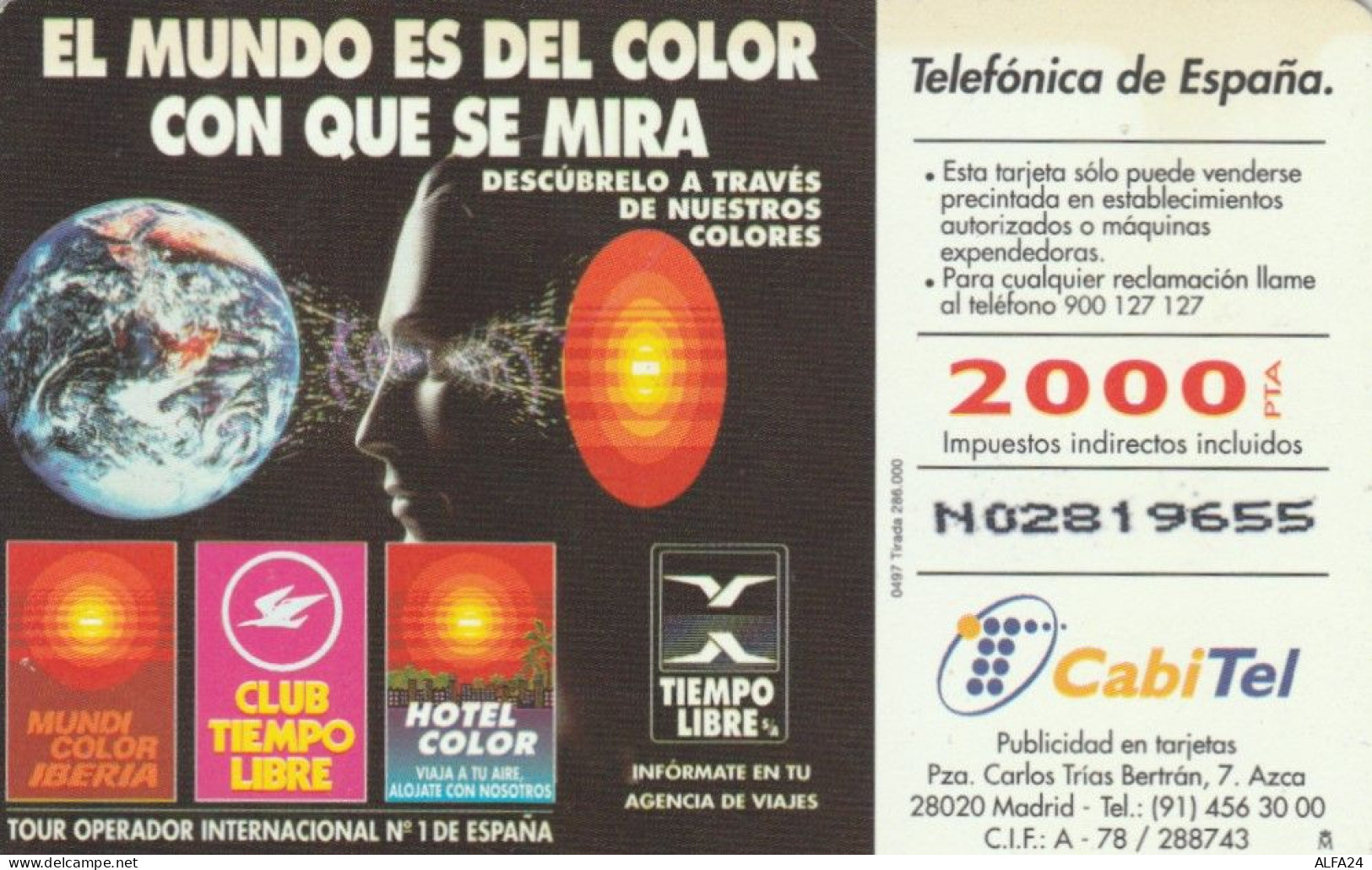 PHONE CARD SPAGNA (J.24.4 - Commemorative Advertisment