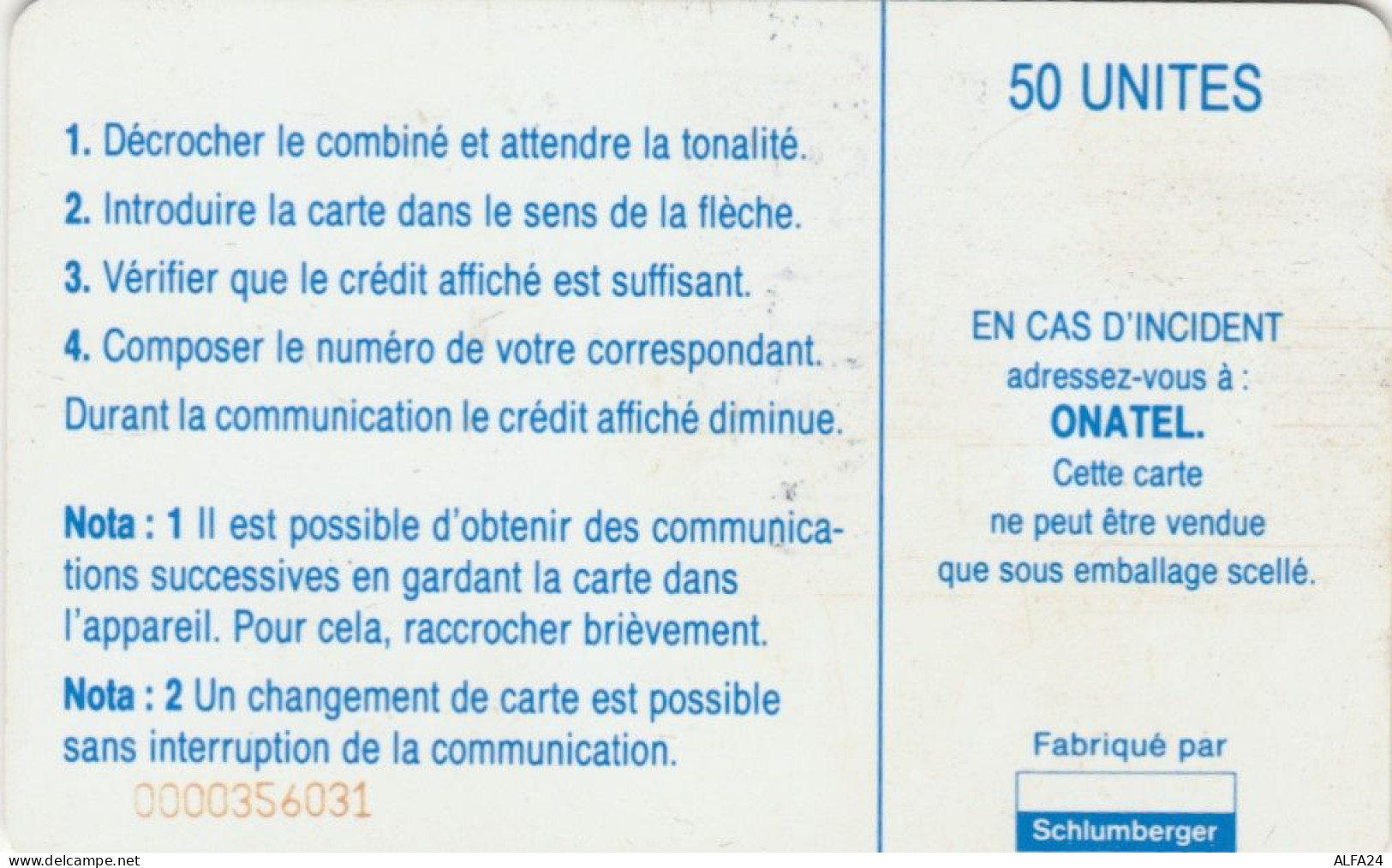 PHONE CARD BURKINA FASO (E54.11.4 - Burkina Faso