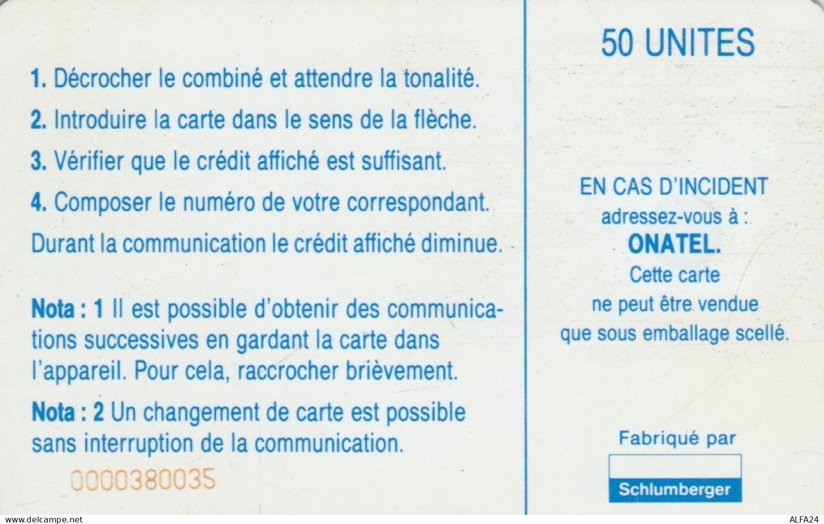 PHONE CARD BURKINA FASO (E54.10.6 - Burkina Faso