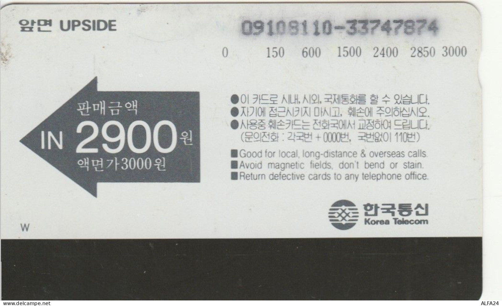 PHONE CARD COREA (E54.8.8 - Corea Del Sud