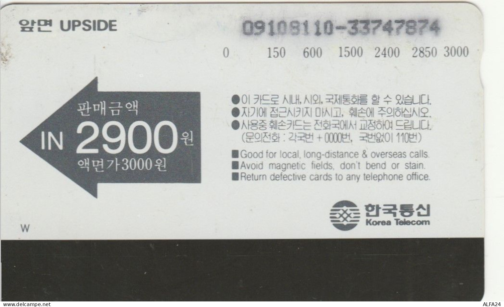 PHONE CARD COREA (E54.8.8 - Corea Del Sur