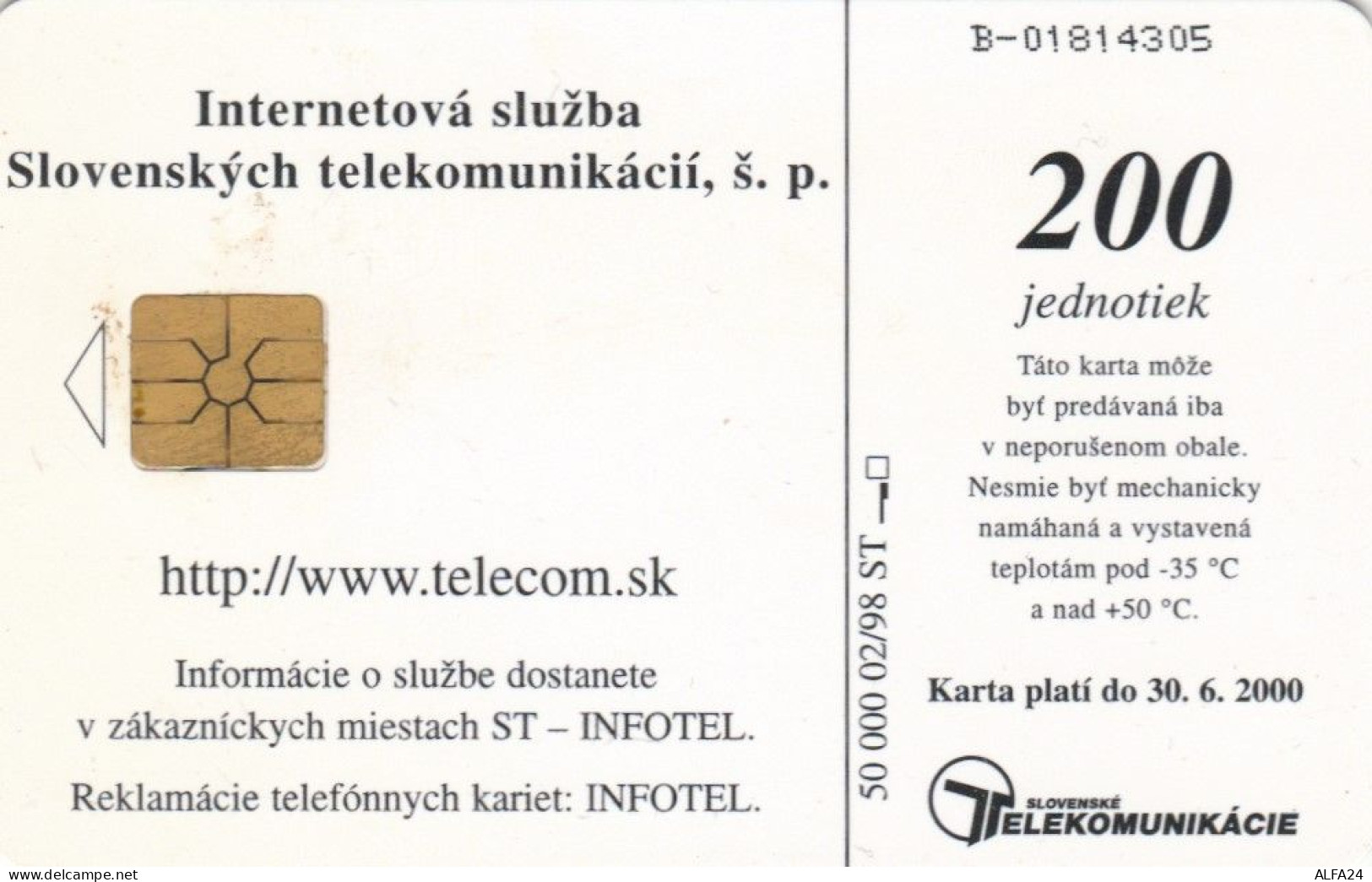 PHONE CARD SLOVACCHIA (E54.7.3 - Slovakia