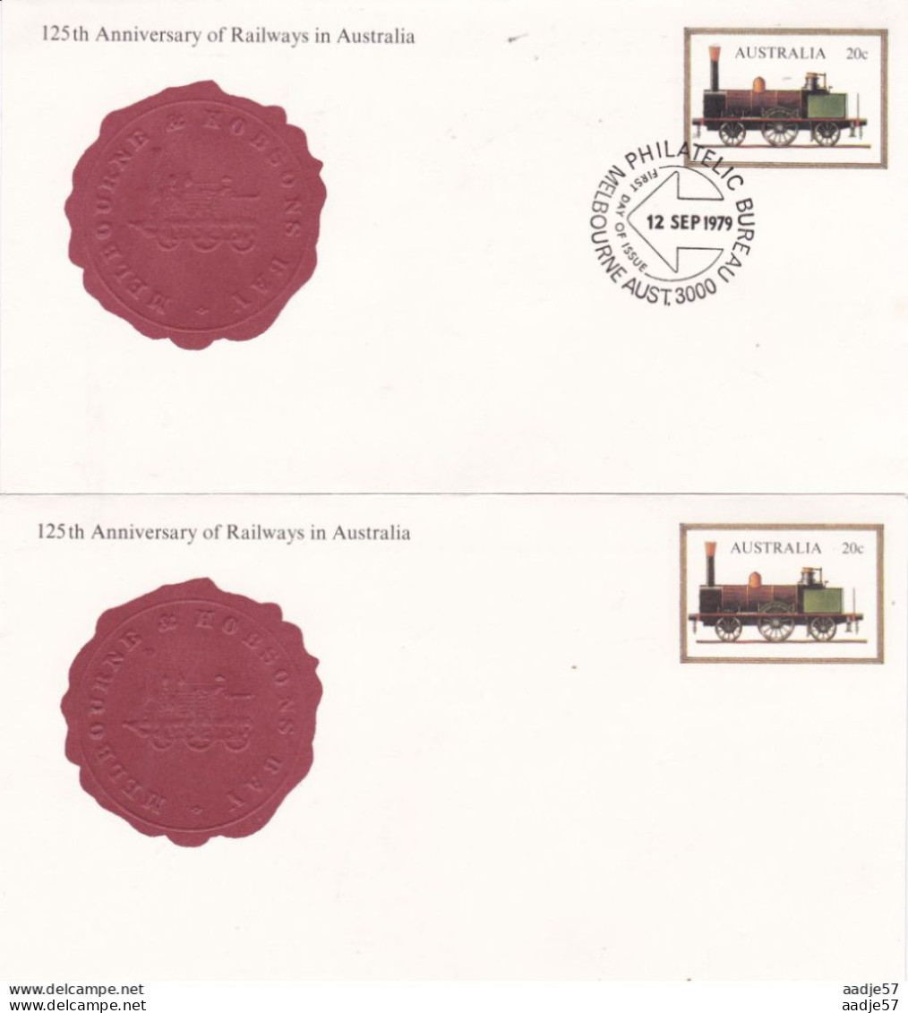 AUSTRALIA FDC 1979 -+ Mint Australian Railway - Postal Stationery