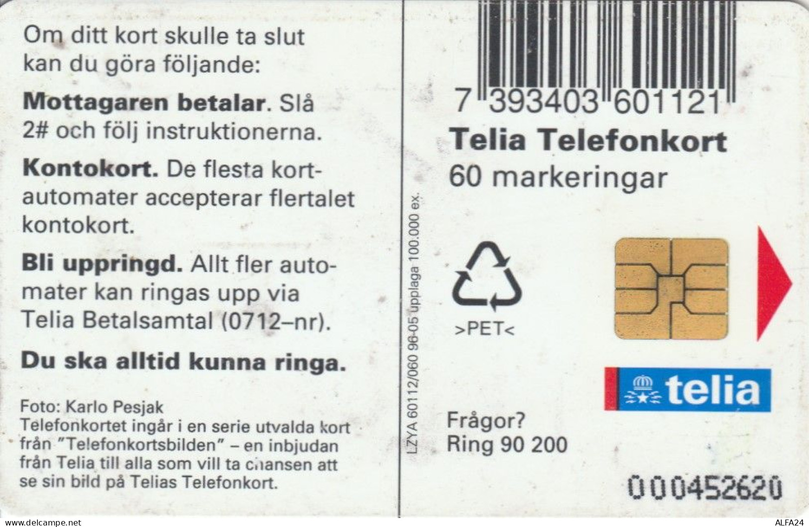 PHONE CARD SVEZIA (E53.47.4 - Sweden