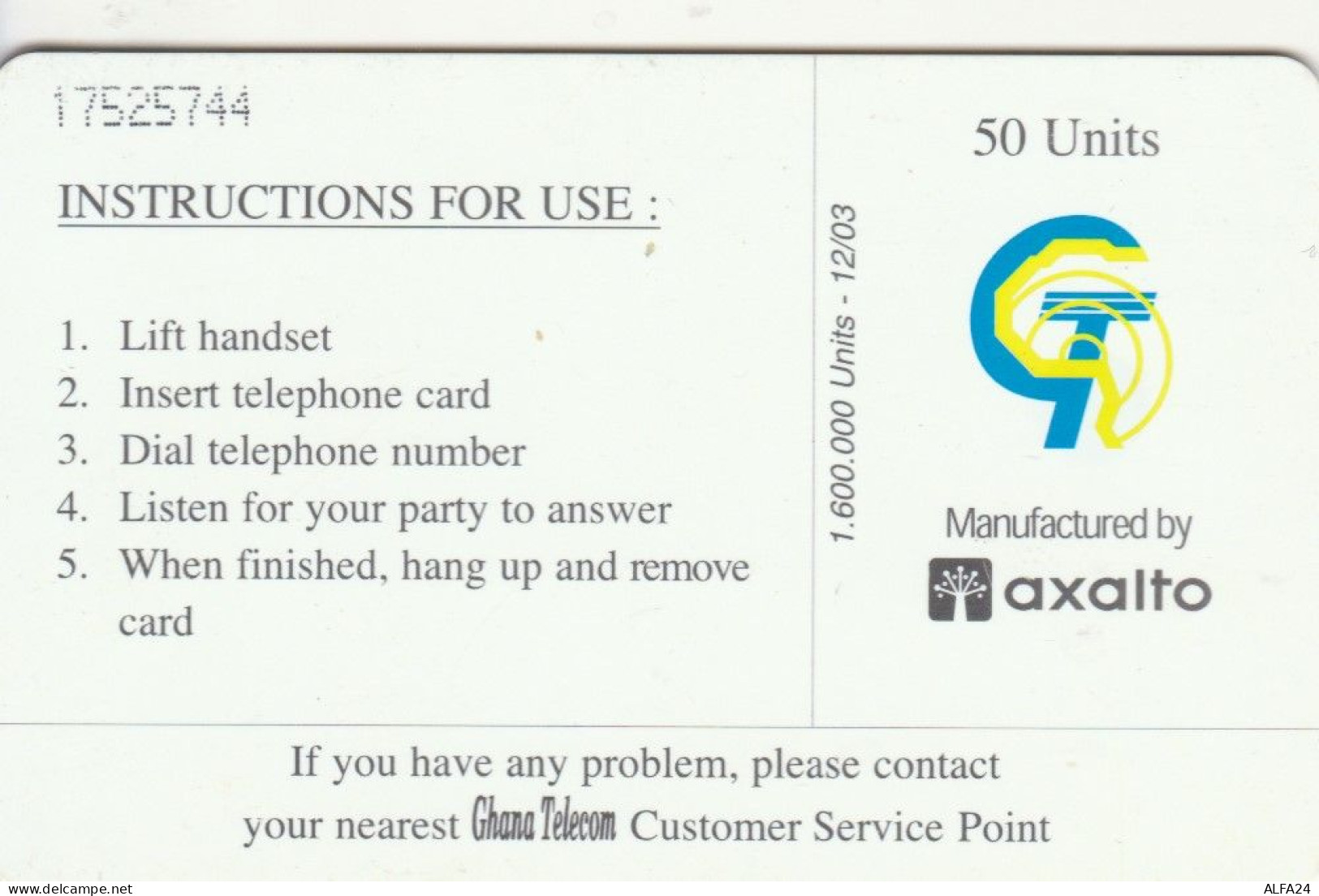 PHONE CARD GHANA (E54.5.5 - Ghana