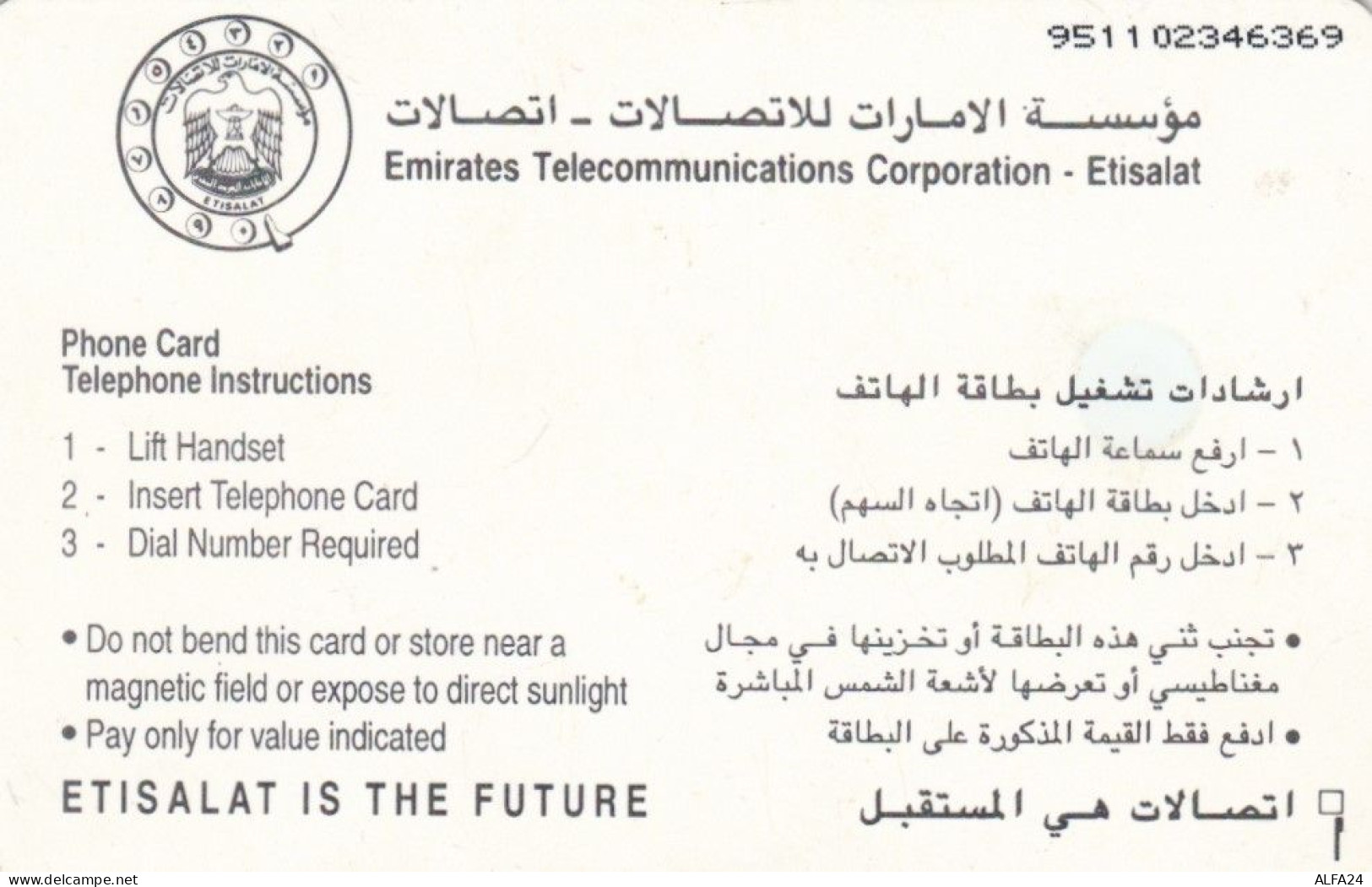 PHONE CARD EMIRATI ARABI (E53.17.3 - United Arab Emirates