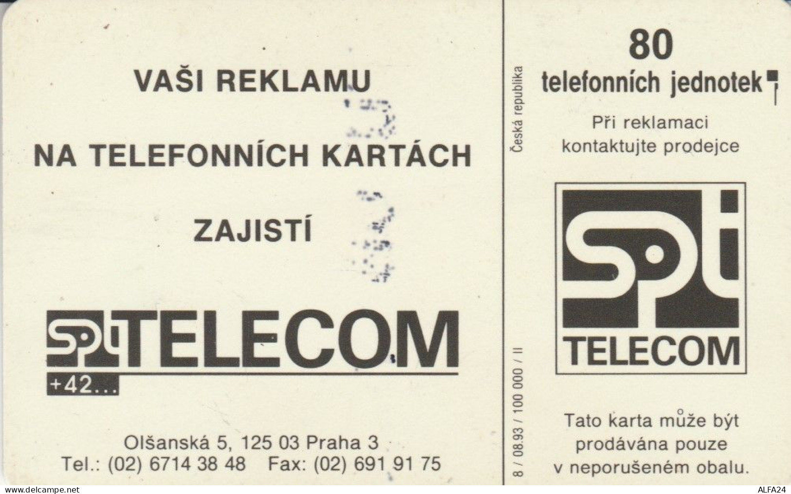PHONE CARD REPUBBLICA CECA (N.52.7 - Tchéquie