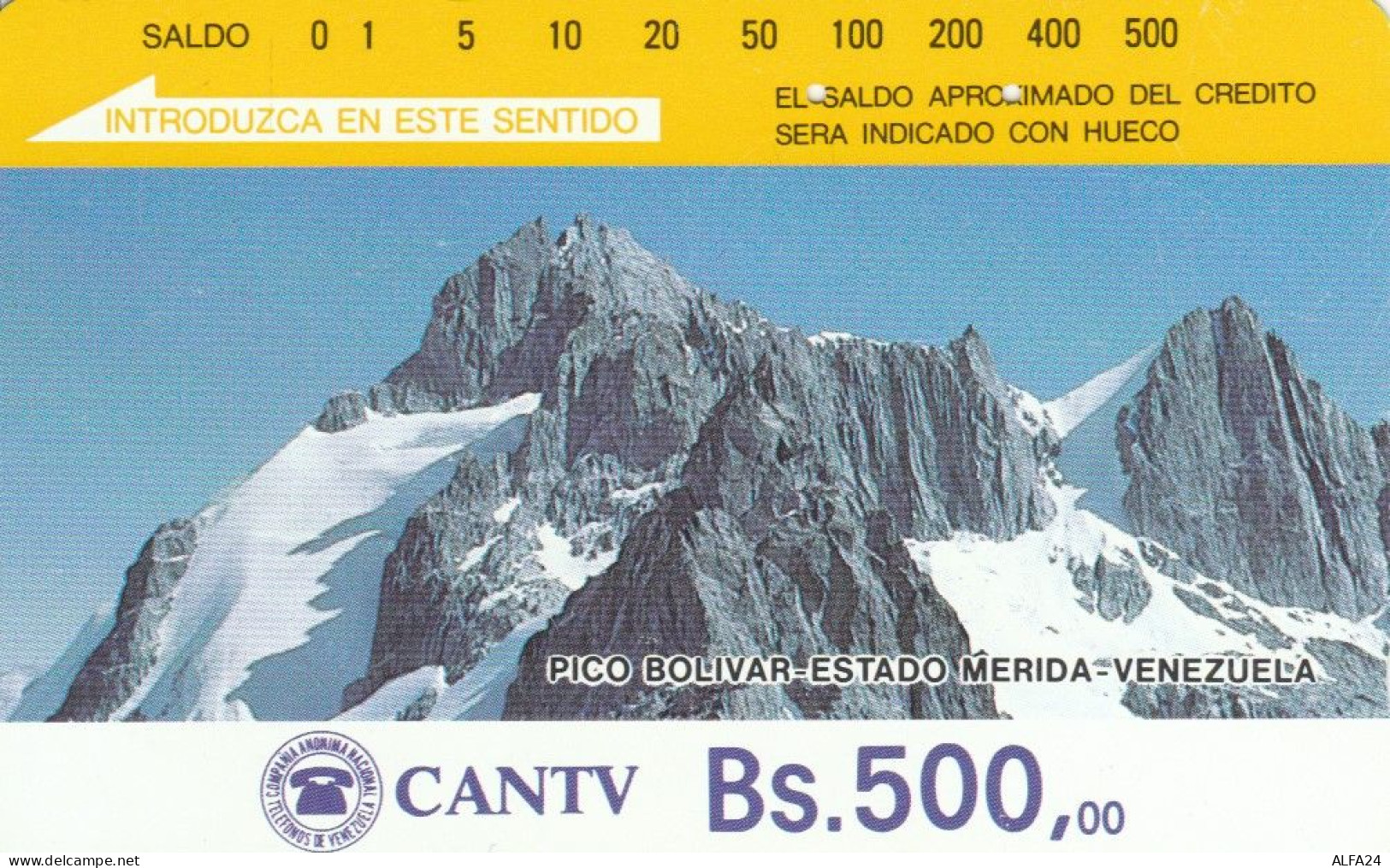 PHONE CARD VENEZUELA  (N.46.5 - Venezuela