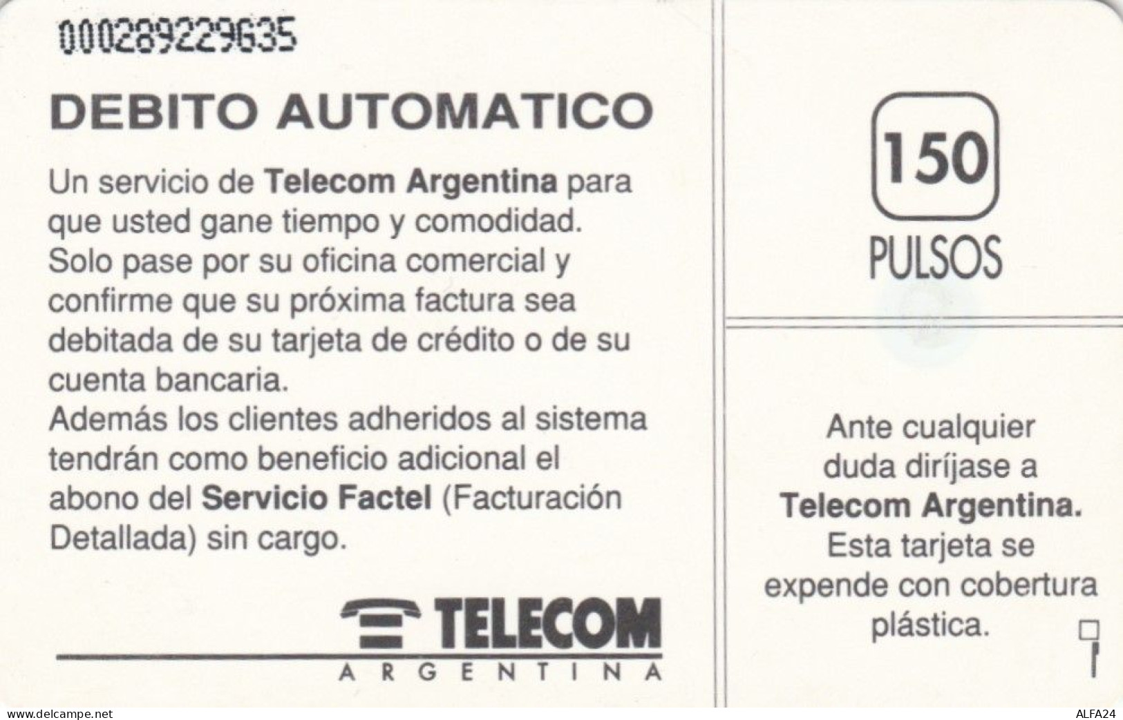 PHONE CARD ARGENTINA (N.26.4 - Argentinien