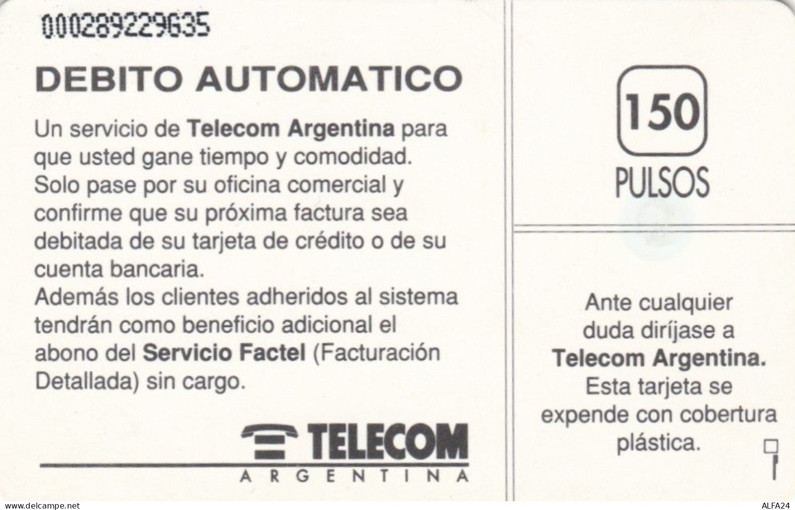 PHONE CARD ARGENTINA (N.26.4 - Argentine